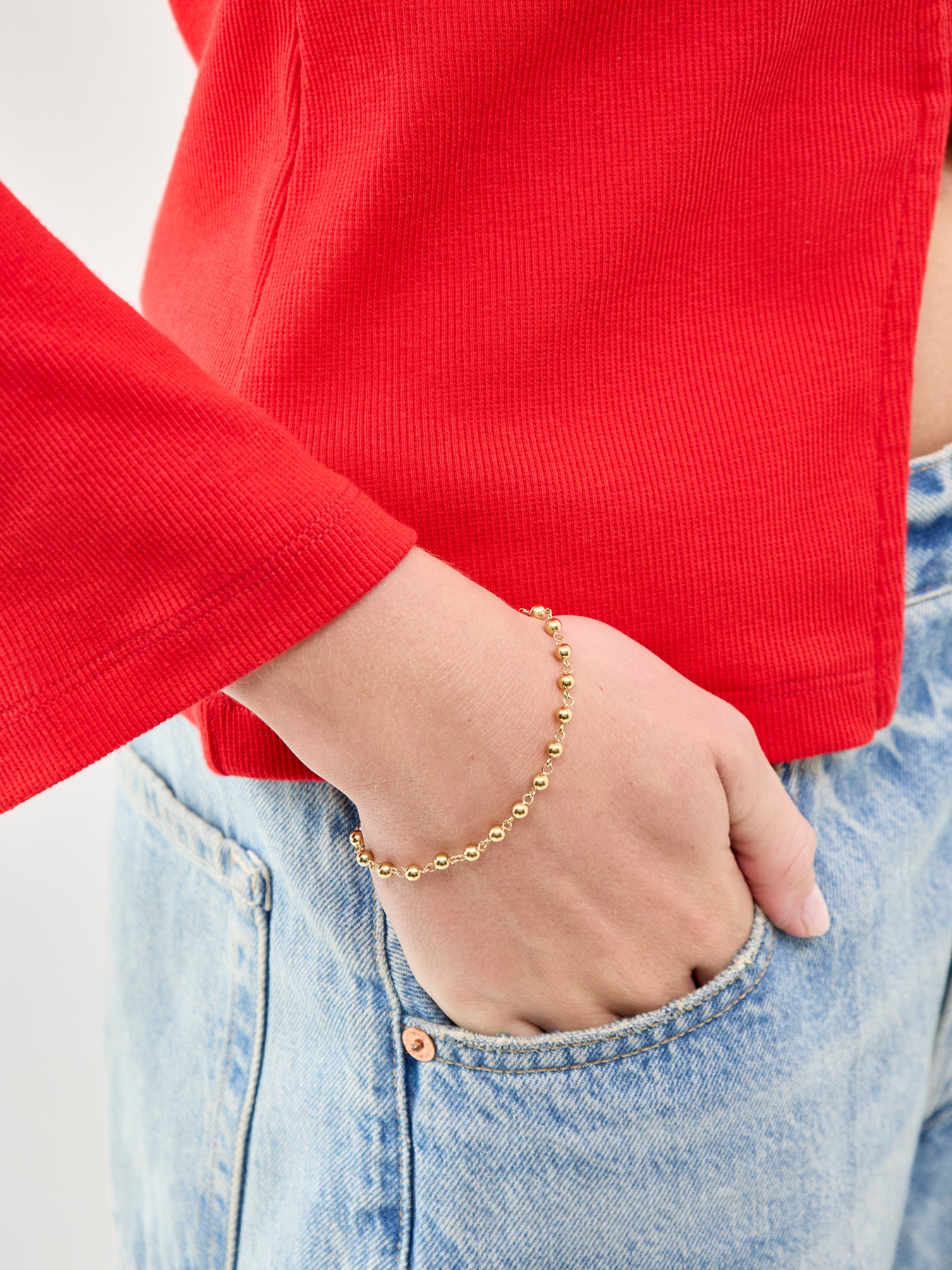 Bauble Bracelet 16cm Gold