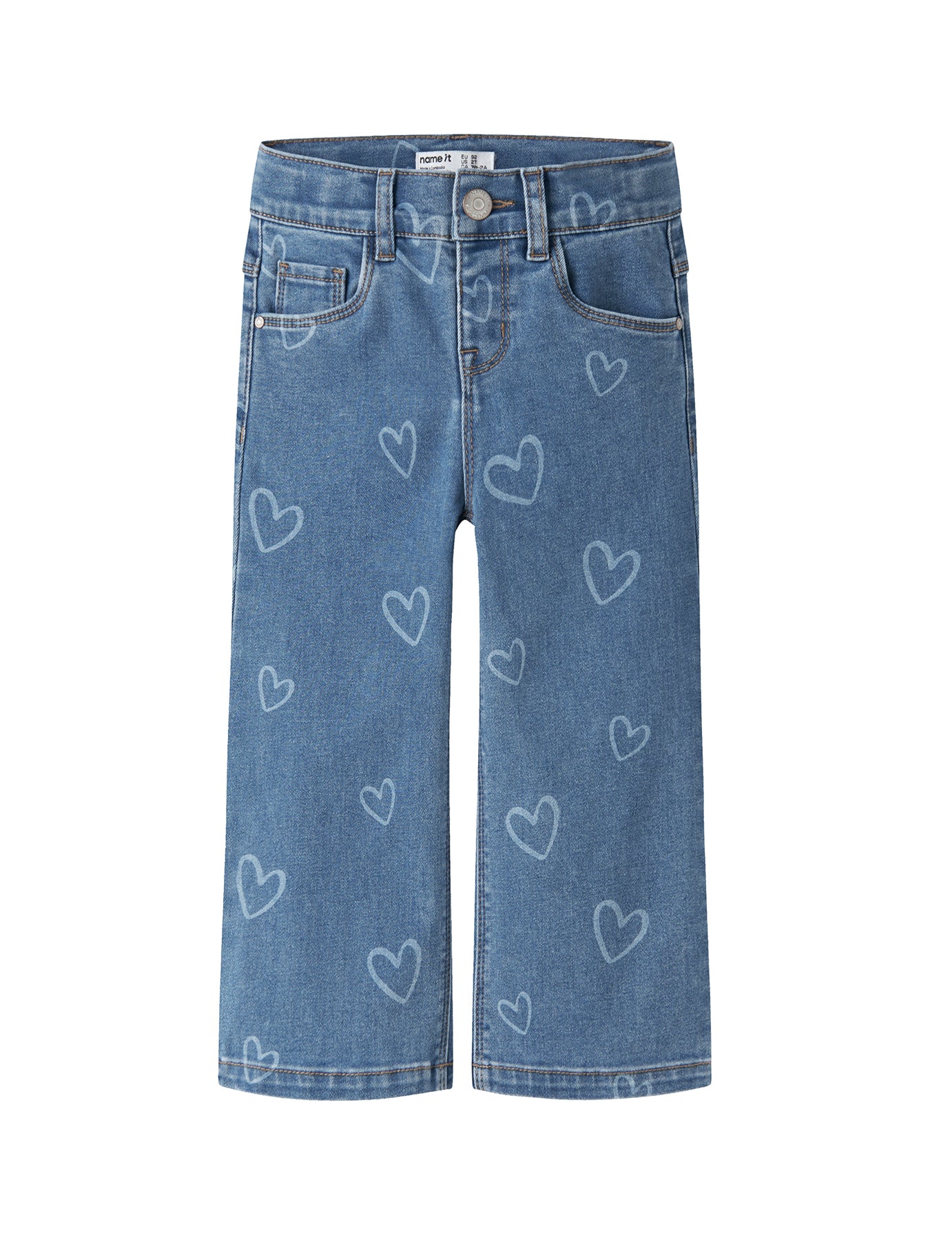 Kids' Wide Leg Jeans Blue