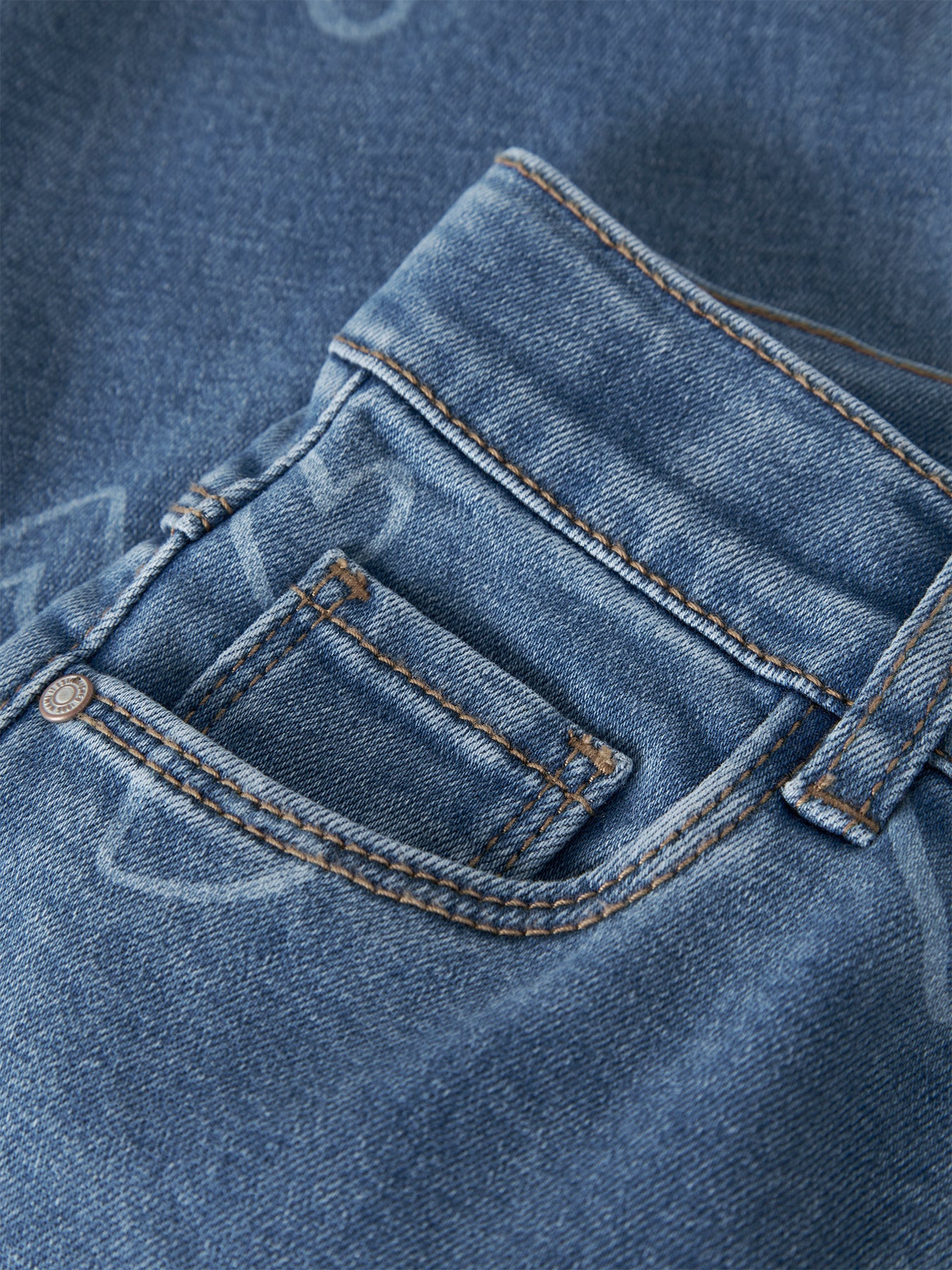 Kids' Wide Leg Jeans Blue