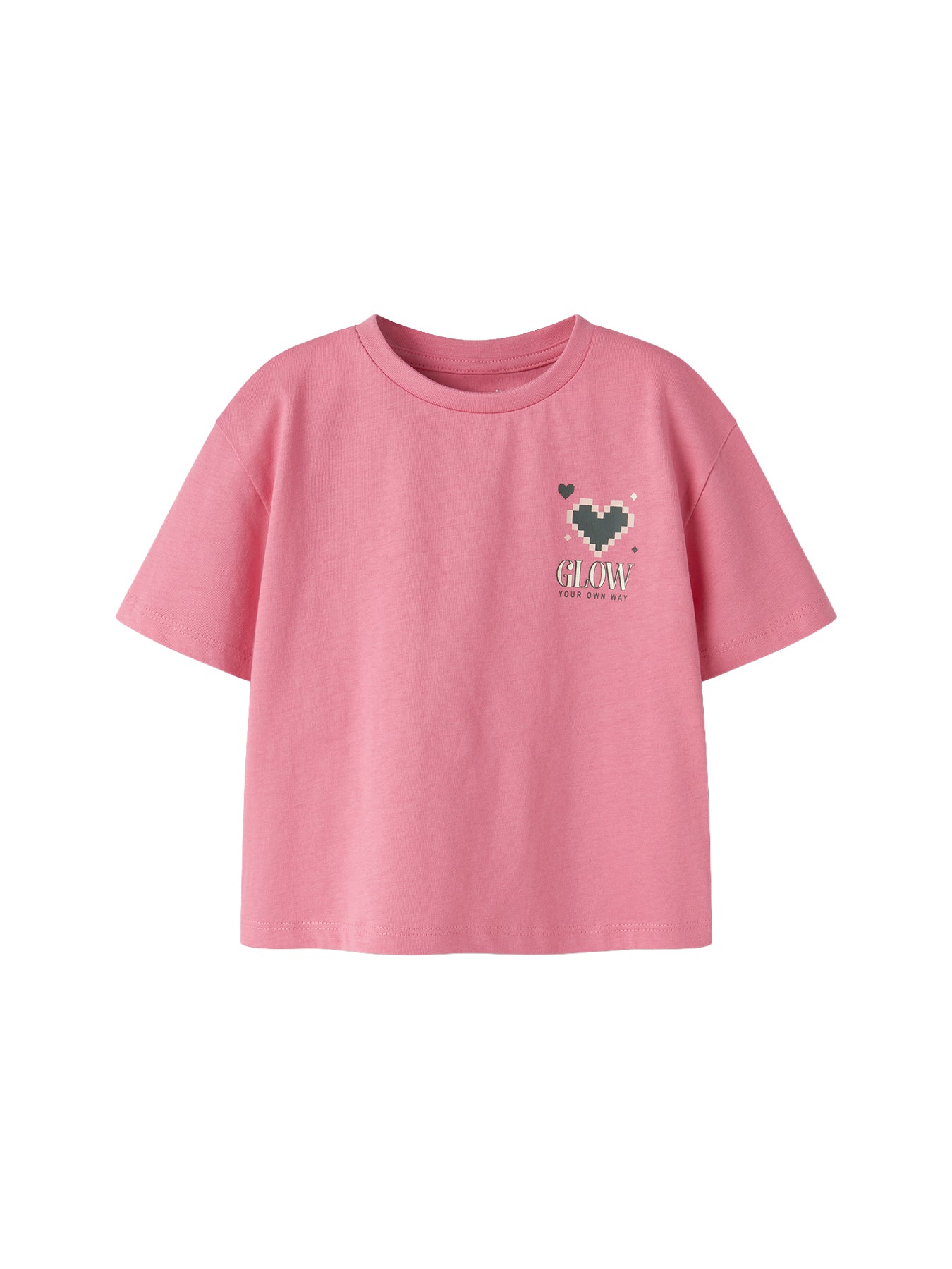 Kids Organic Cotton Relaxed Fit T-Shirt Pink