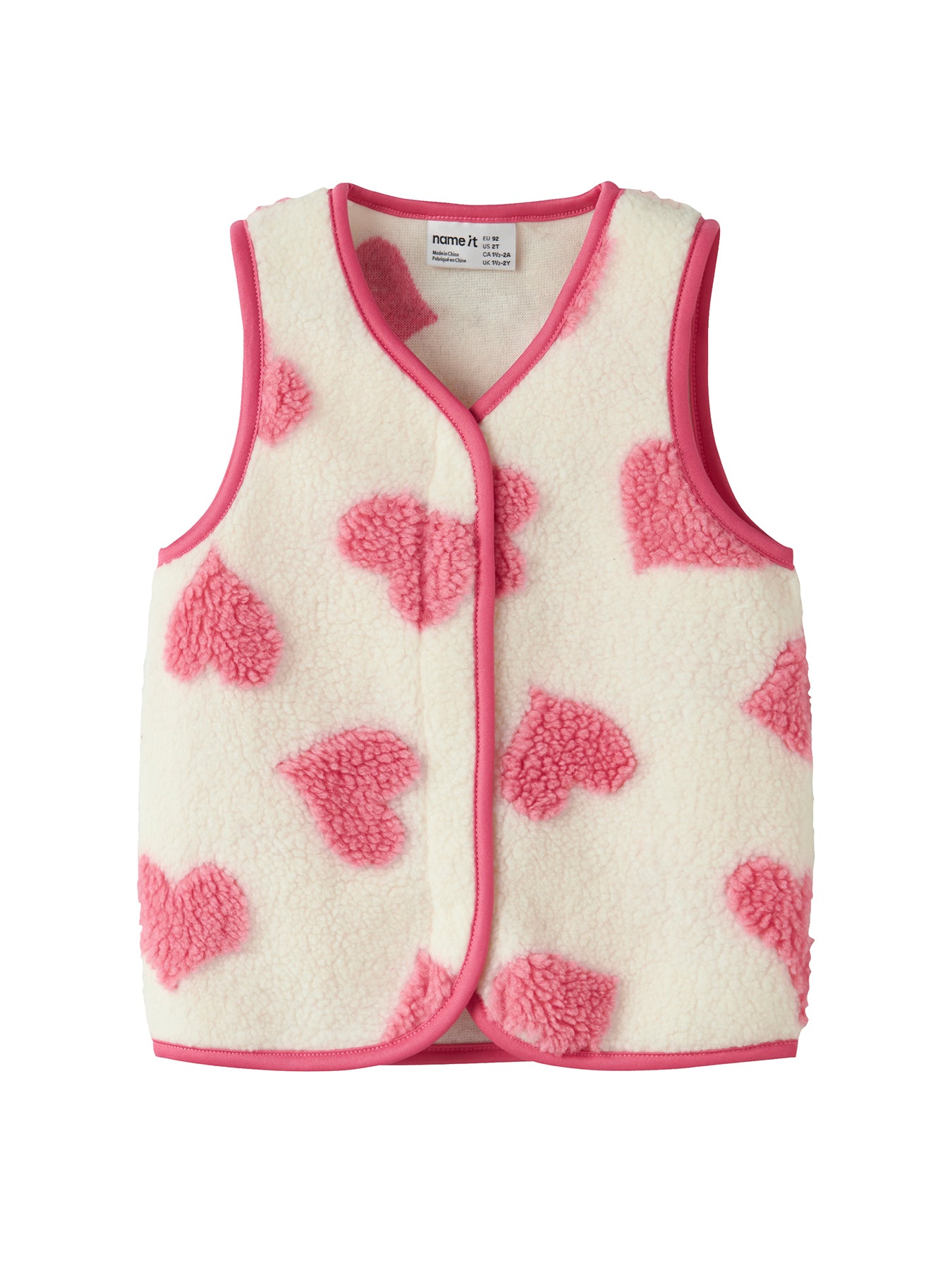 Kids' Teddy Vest Cream