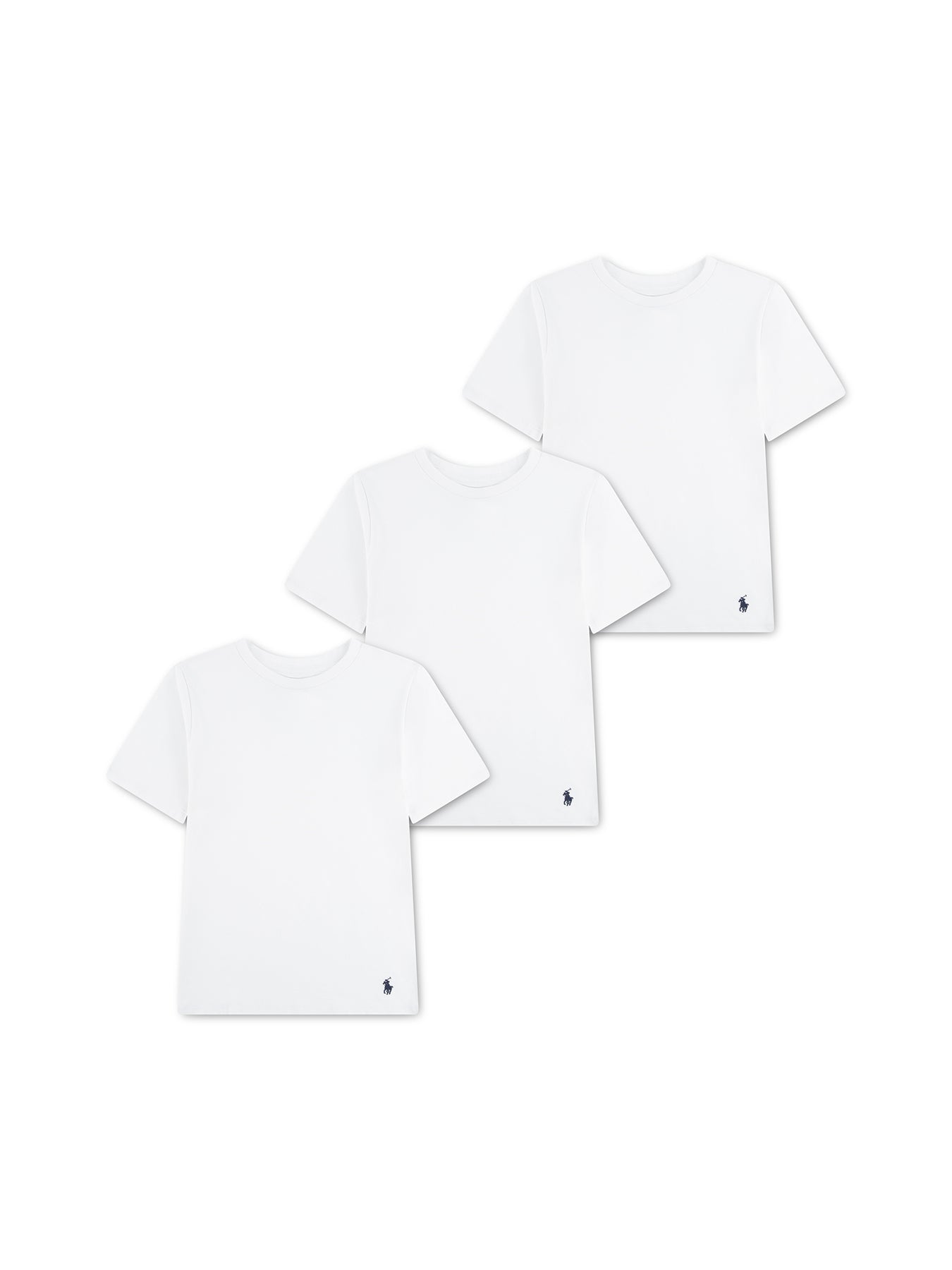 Kids' 3-Pack Cotton Crew Undershirts