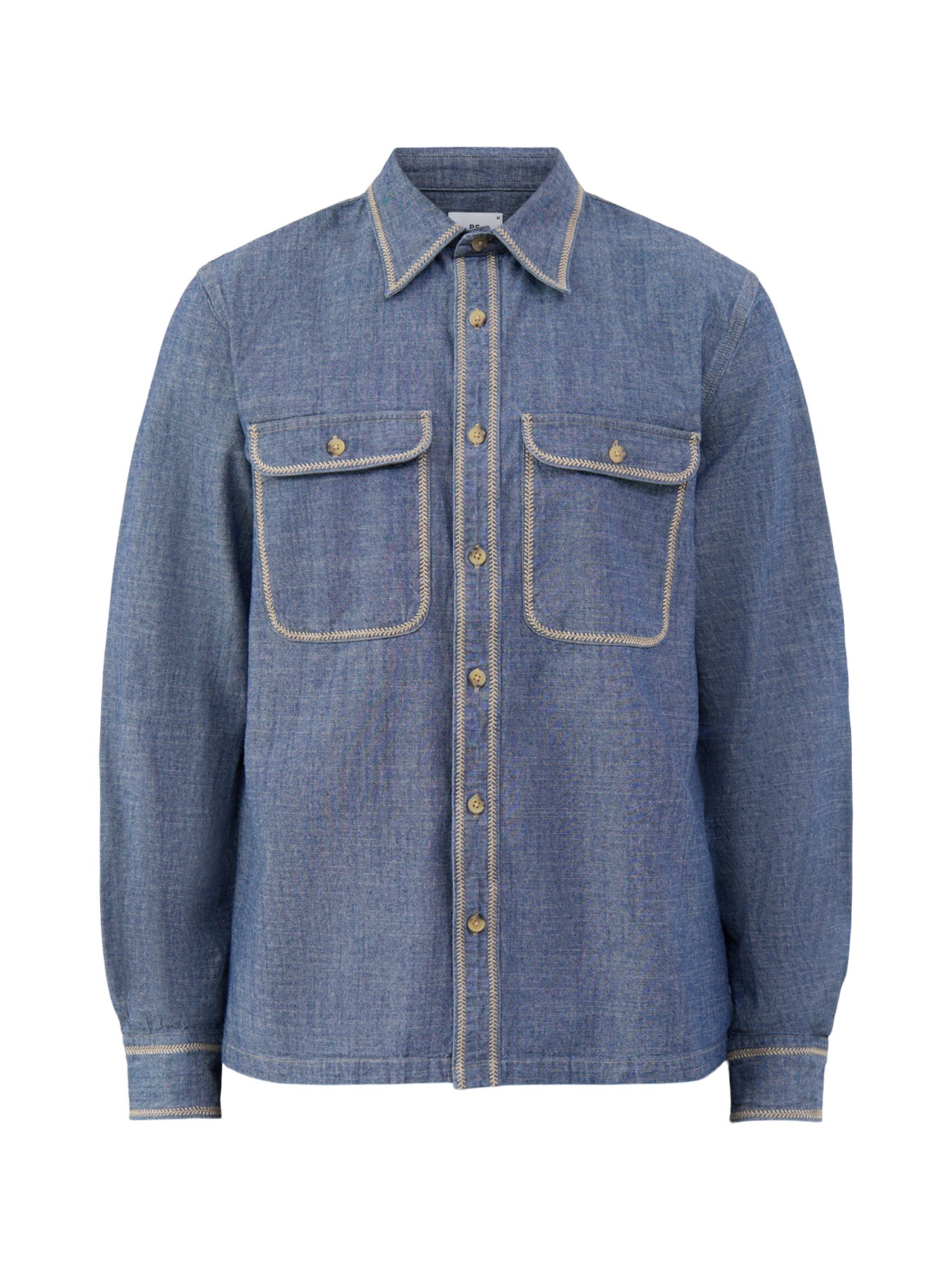 Cotton Chambray Western Shirt