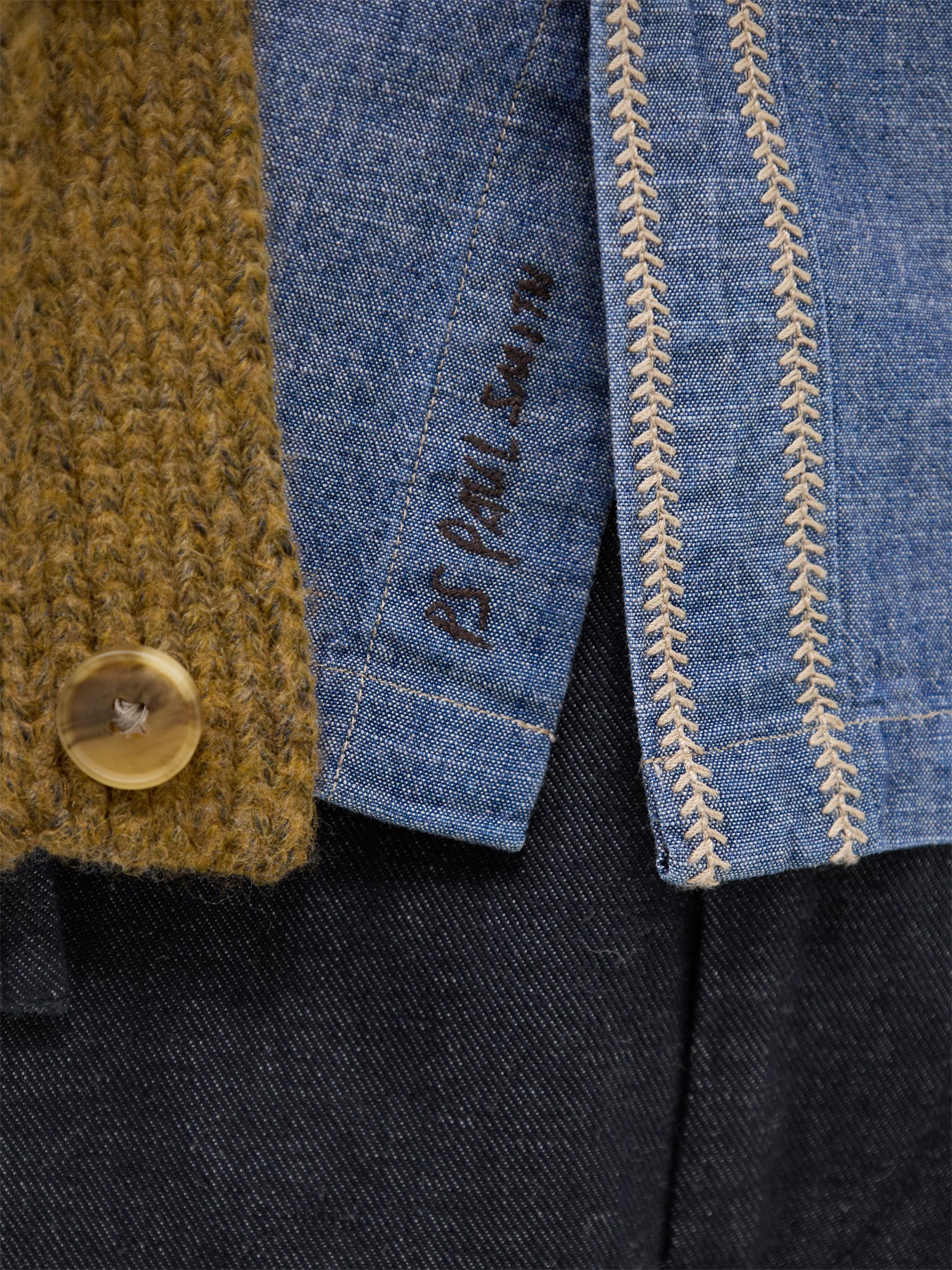Cotton Chambray Western Shirt