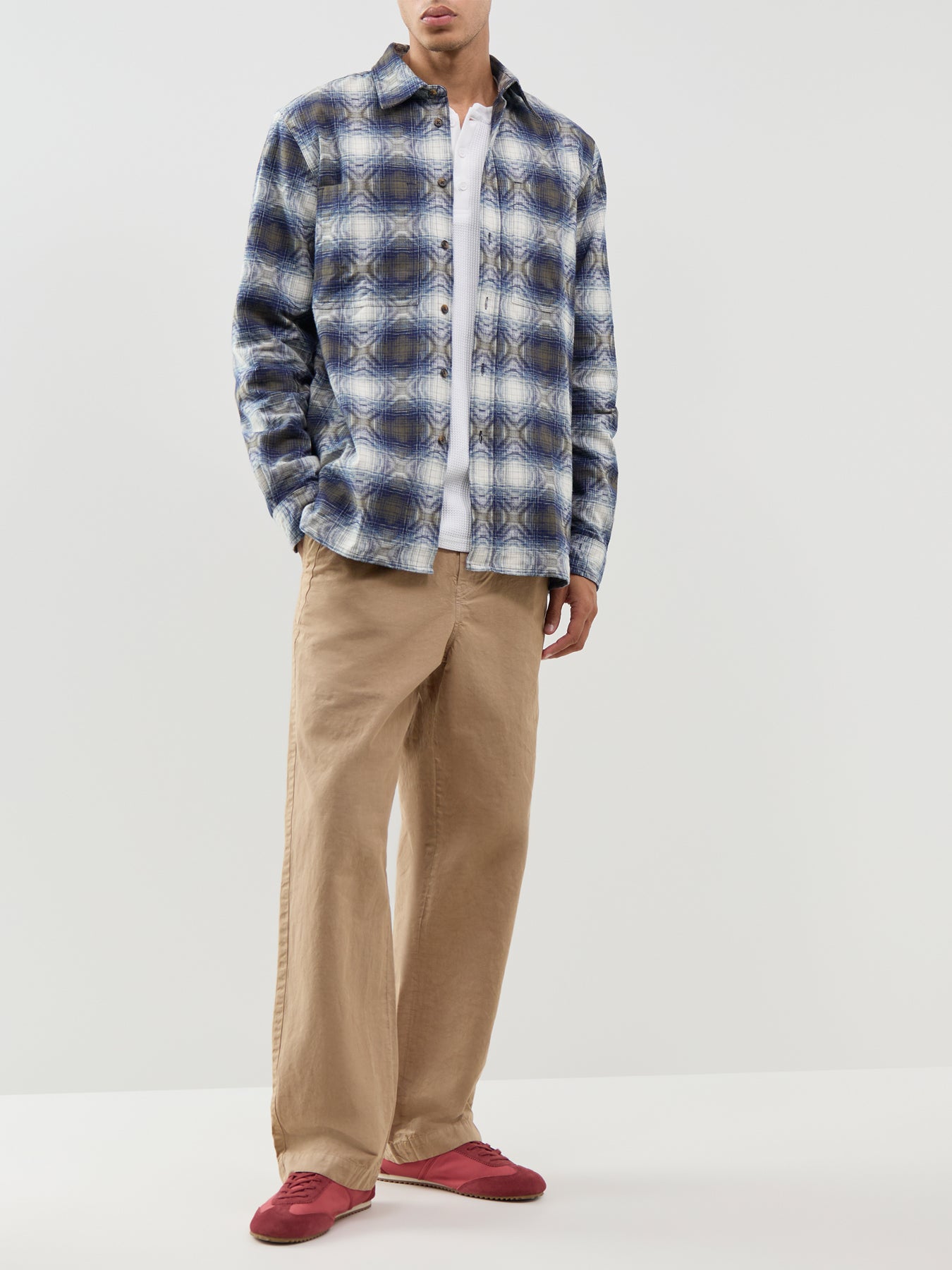 Smudged Check Shirt