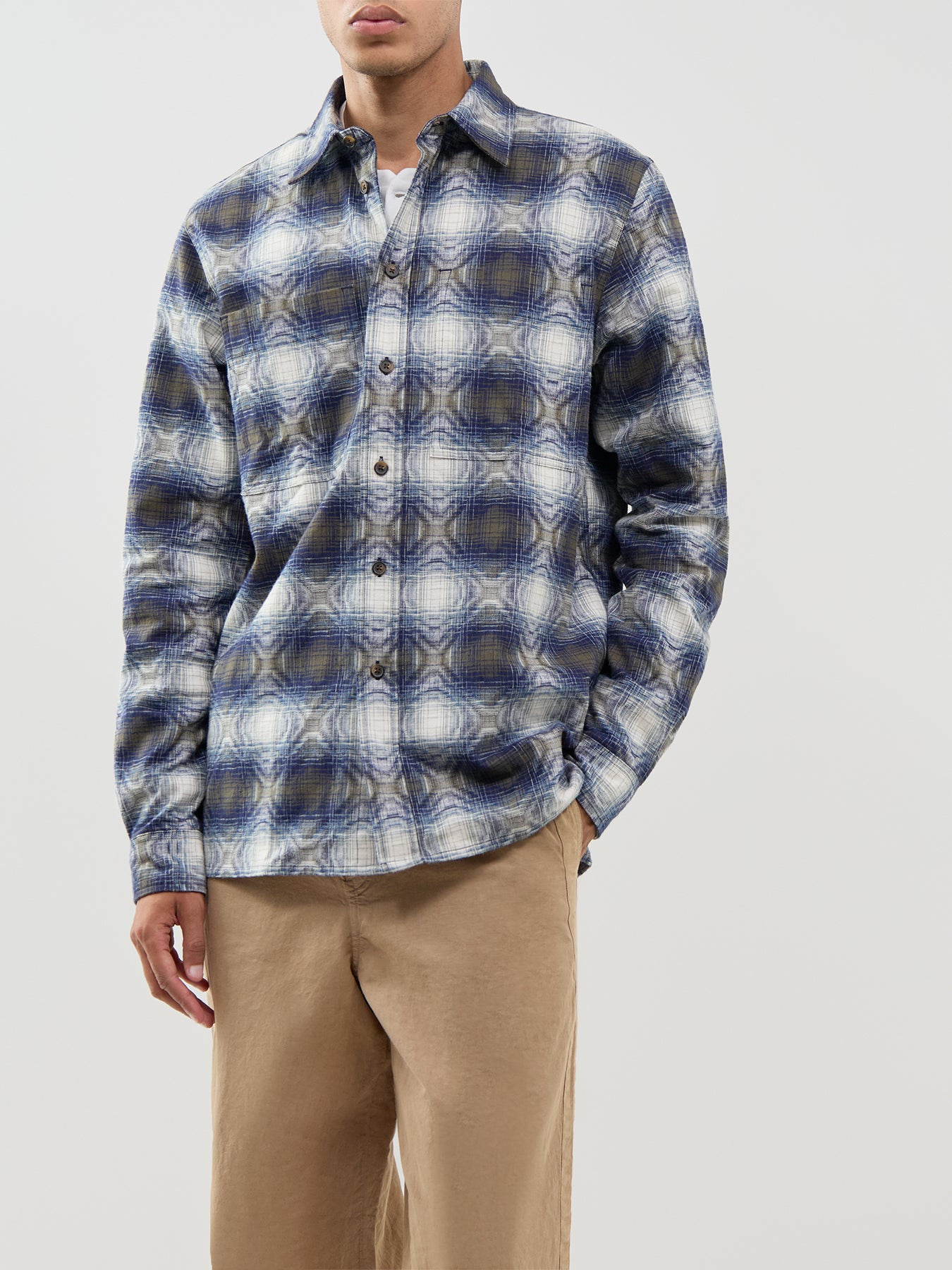 Smudged Check Shirt