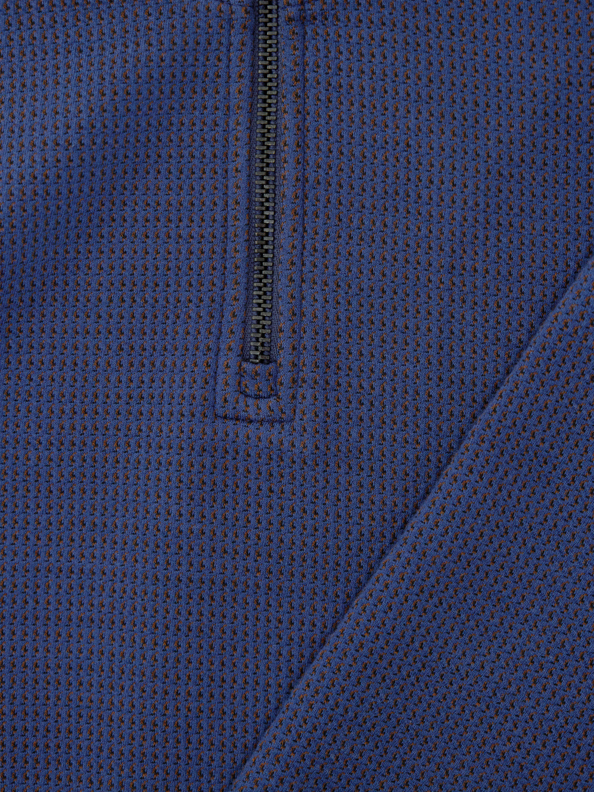 Textured Half-Zip Sweatshirt – Blue