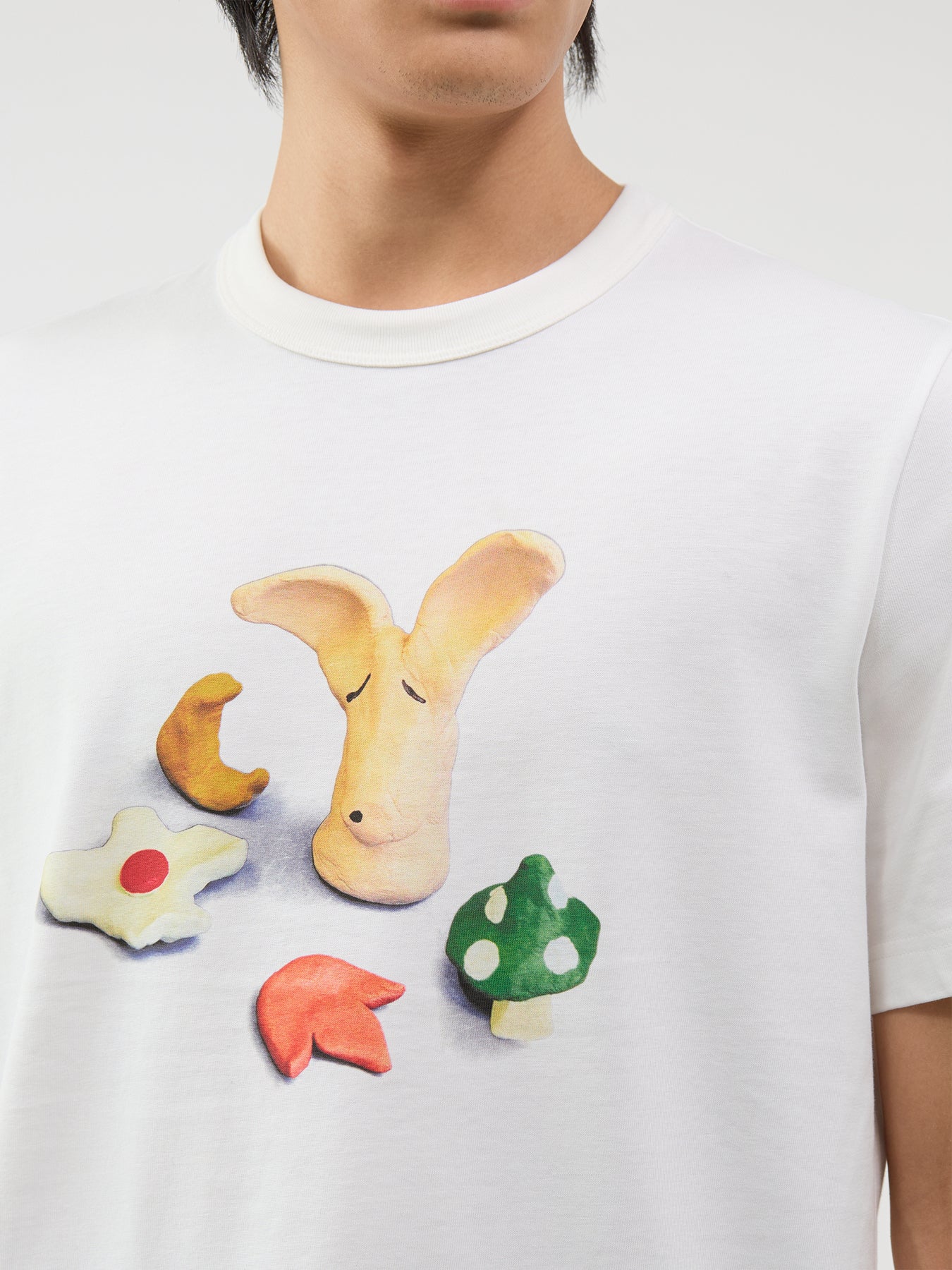 Organic Cotton Models Graphic T-Shirt - White