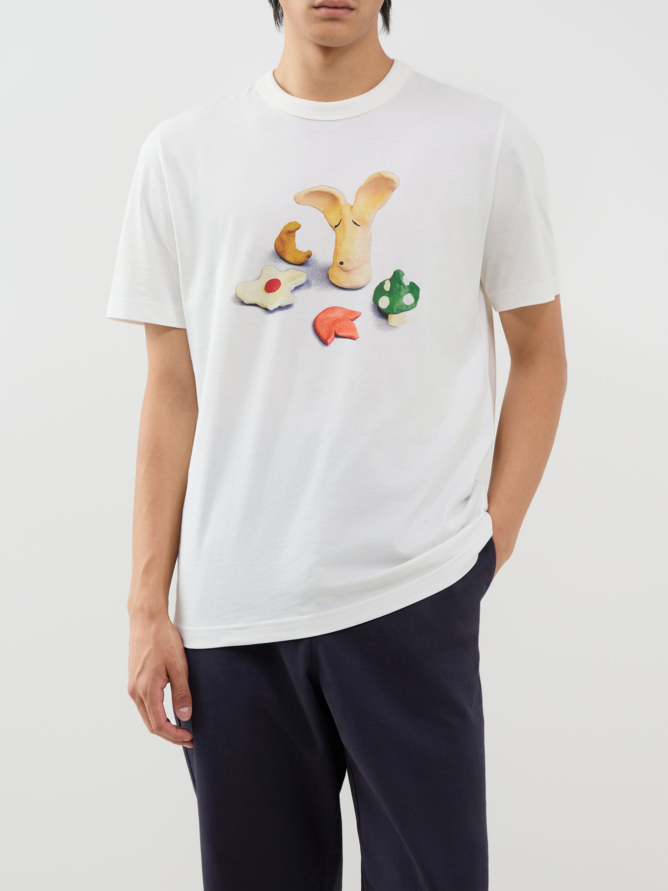 Organic Cotton Models Graphic T-Shirt - White