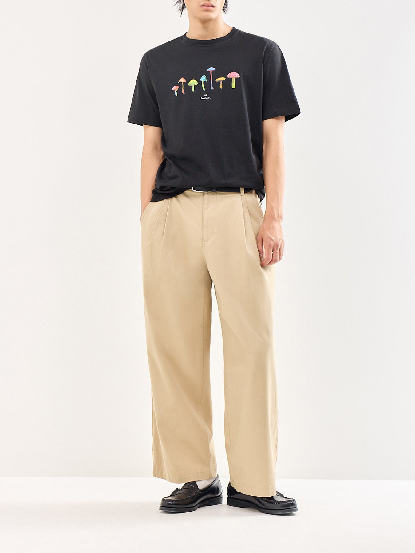 Mushrooms Graphic T-Shirt Black