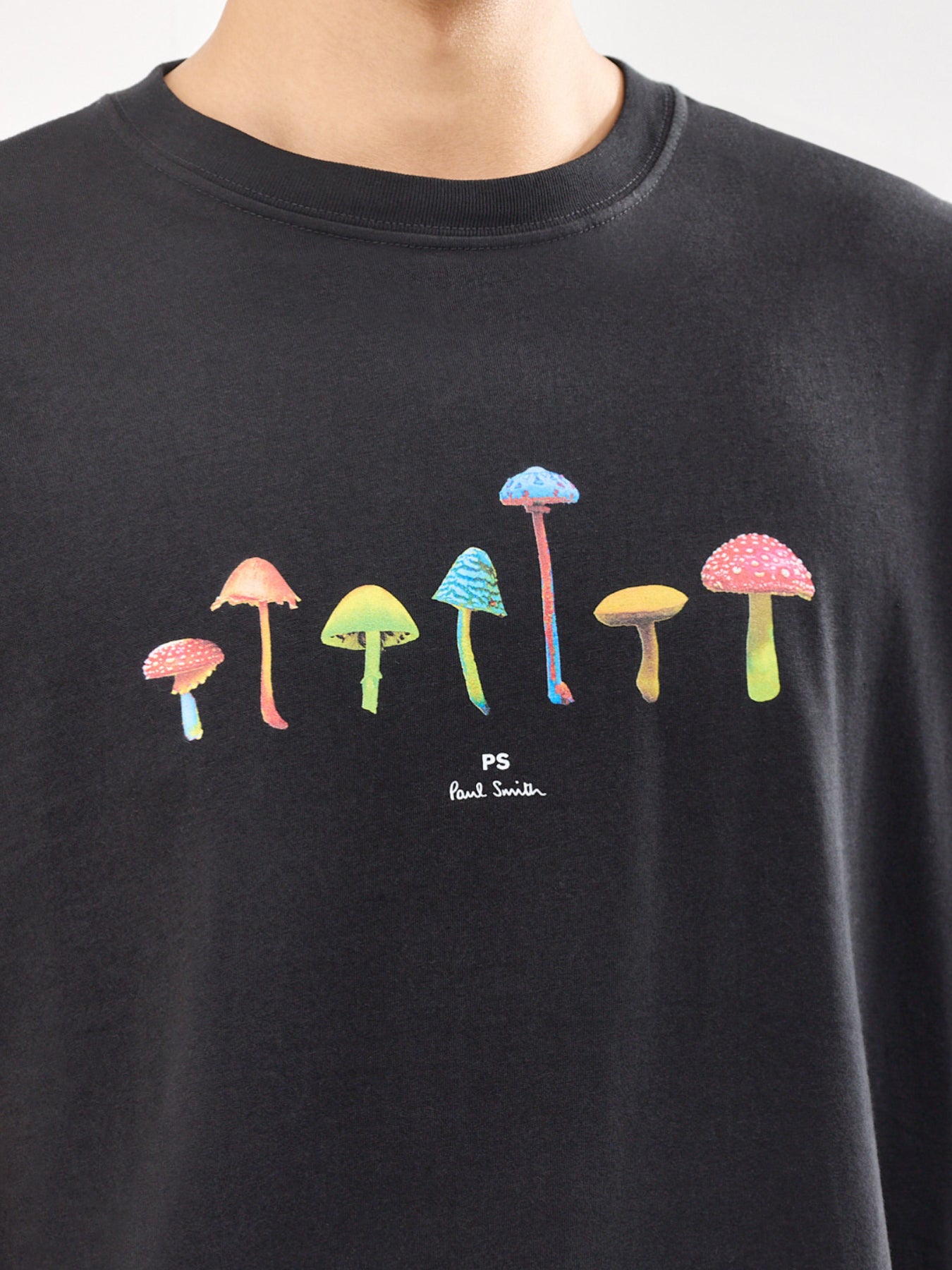Mushrooms Graphic T-Shirt Black