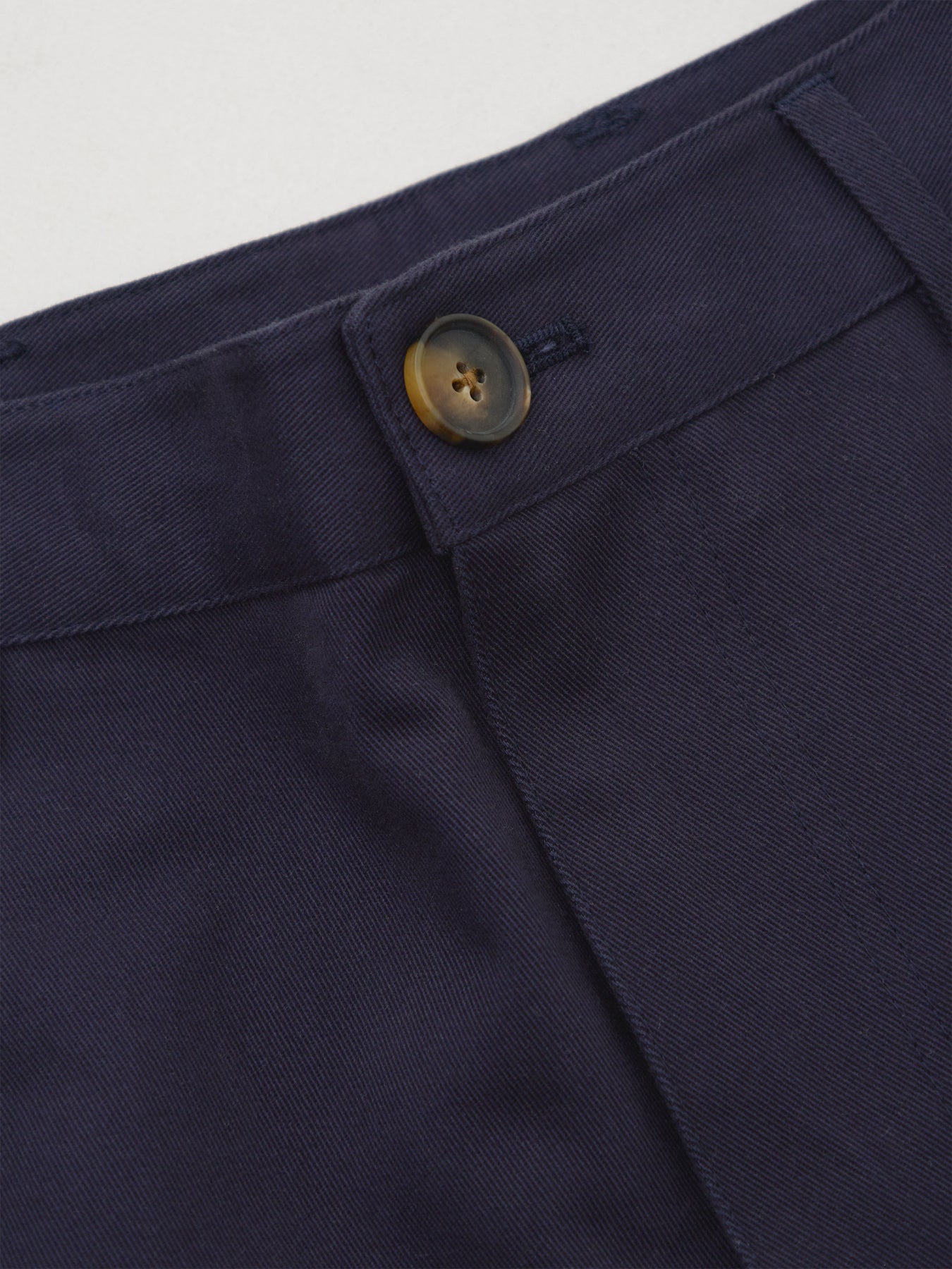 Cotton Tapered Chinos - Navy