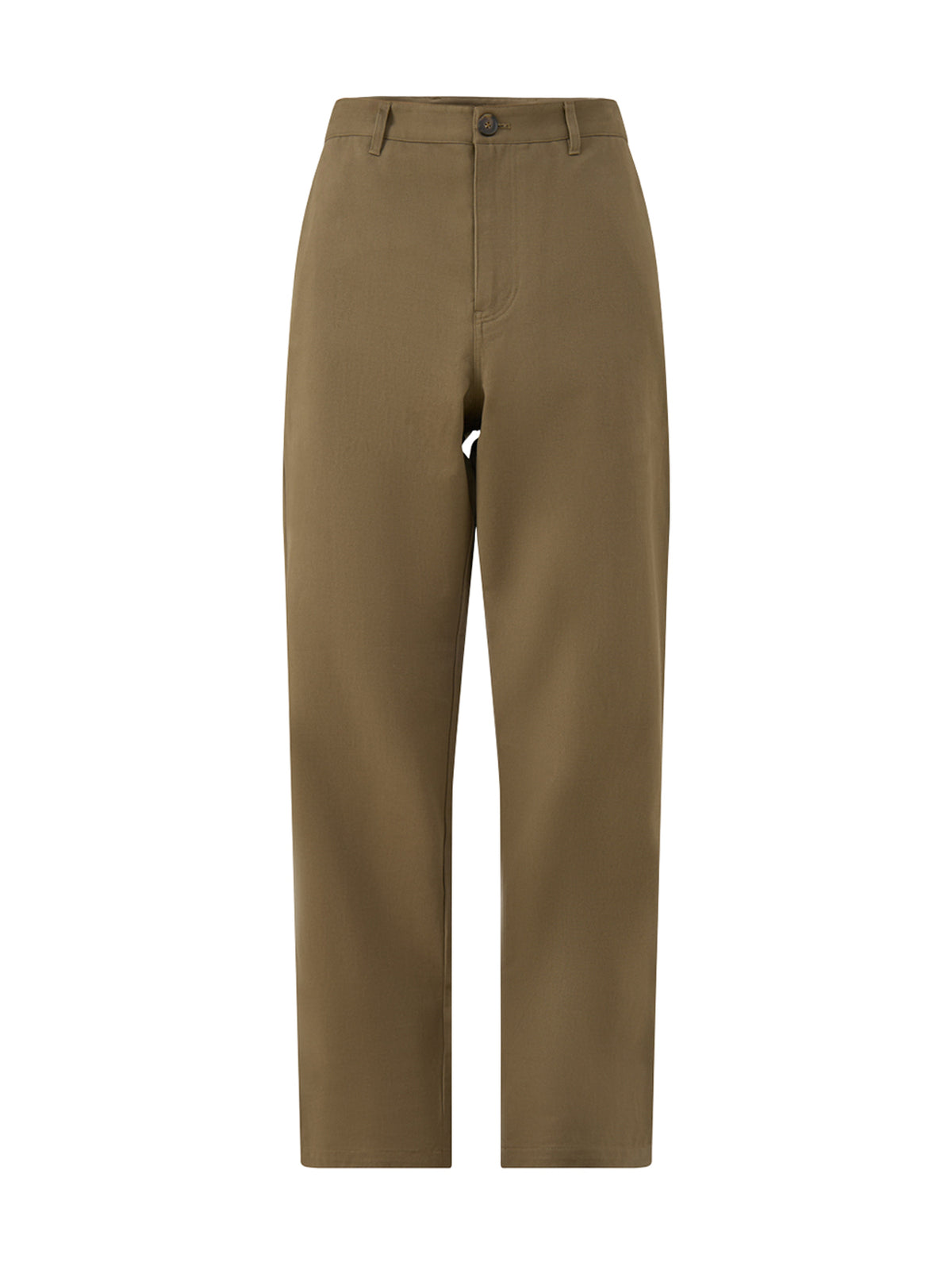 Cotton Tapered Chinos – Brown
