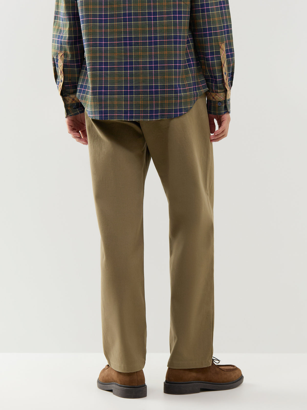 Cotton Tapered Chinos – Brown