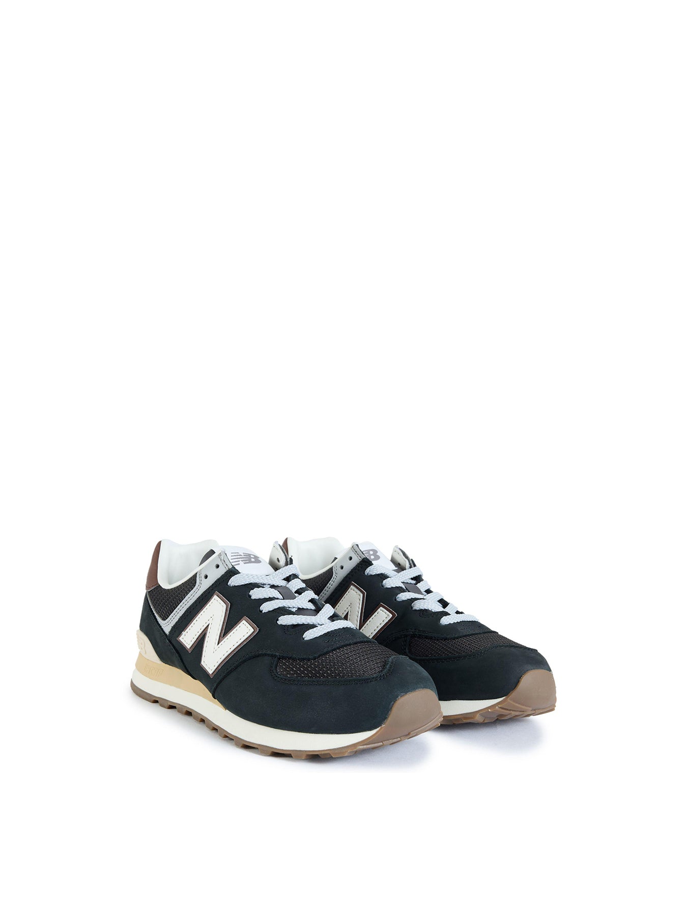 574 Suede Trainers Black