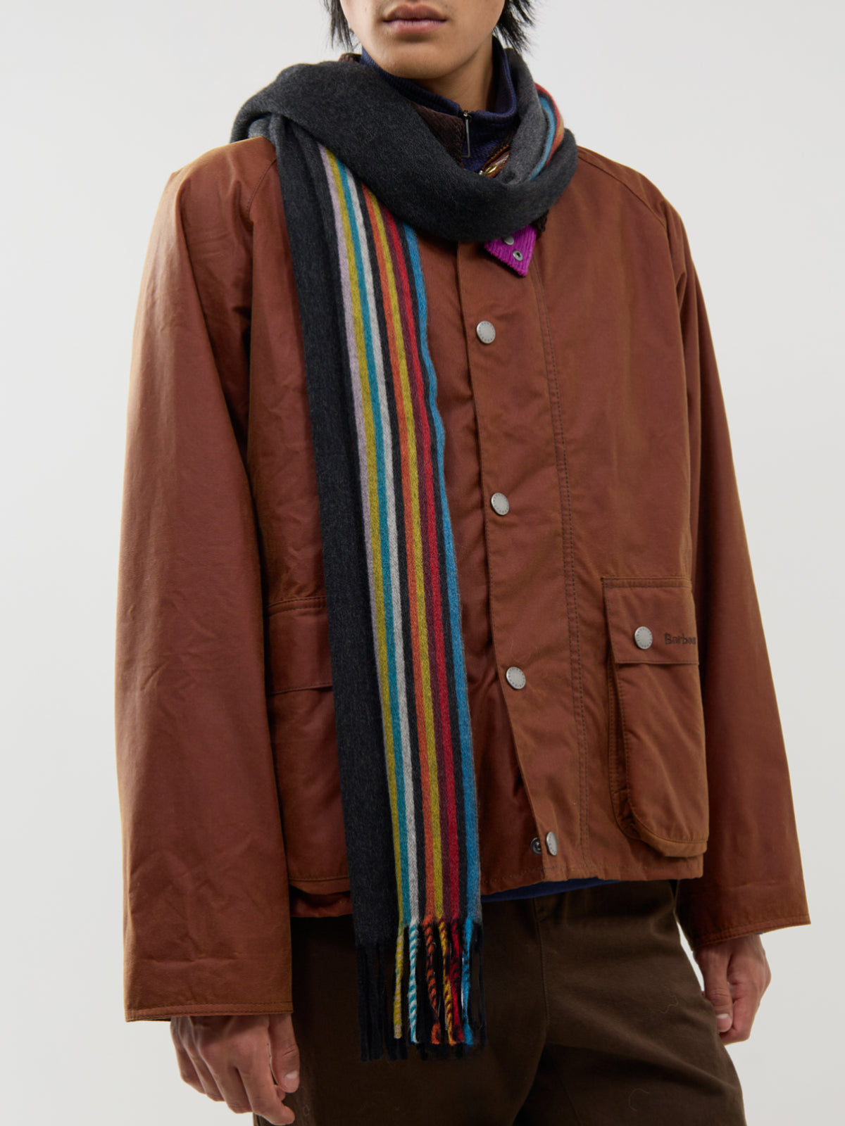 Cashmere Signature Woven Edge Scarf