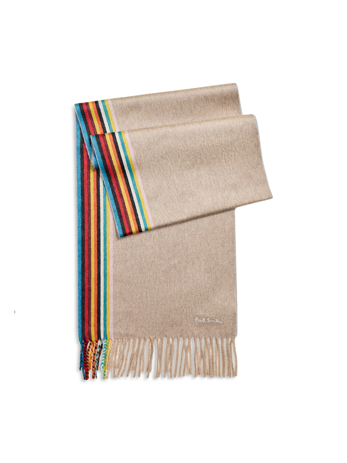 Cashmere Signature Woven Edge Scarf