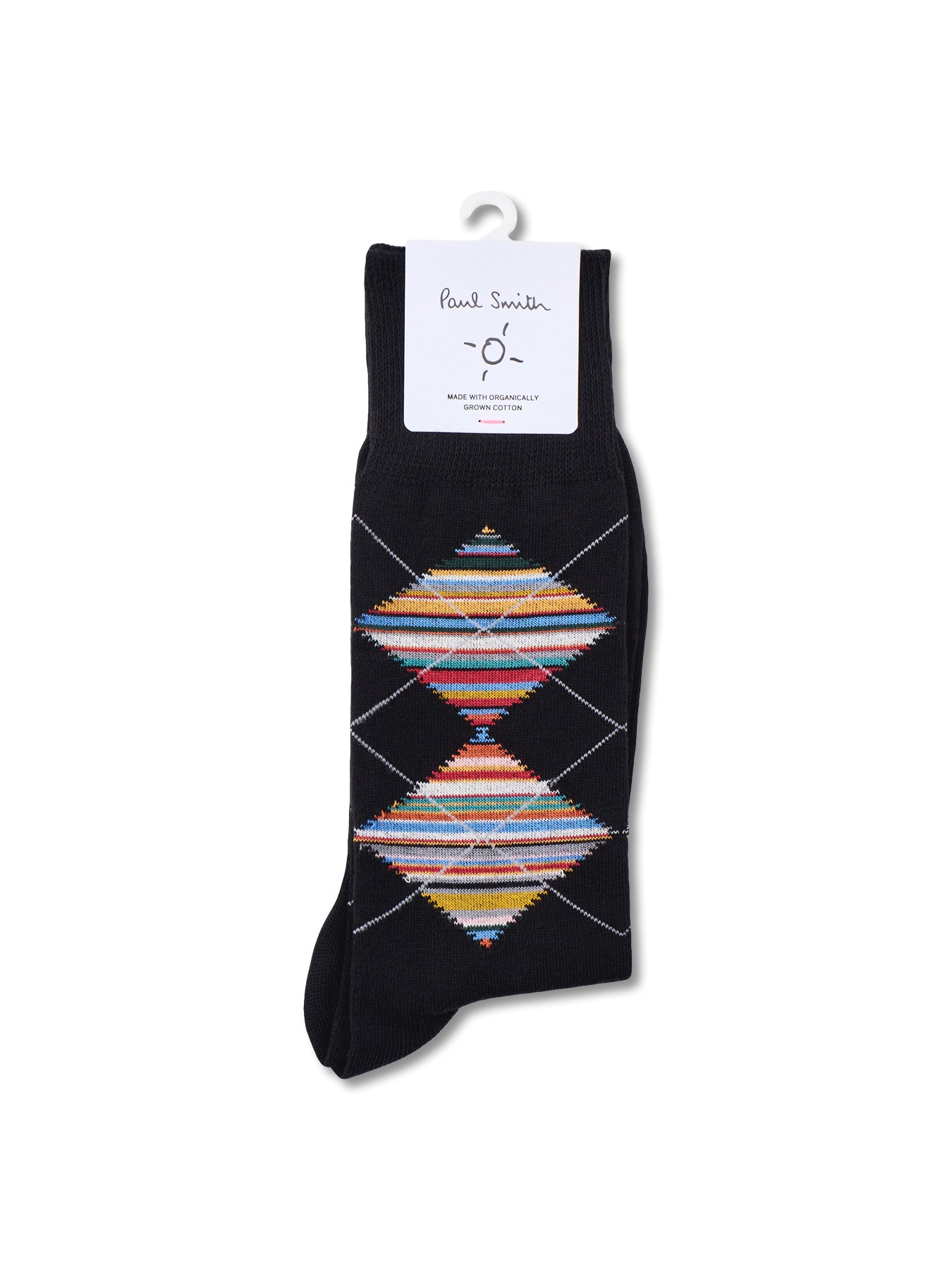 PS Paul Smith Argyle Crew Socks Black