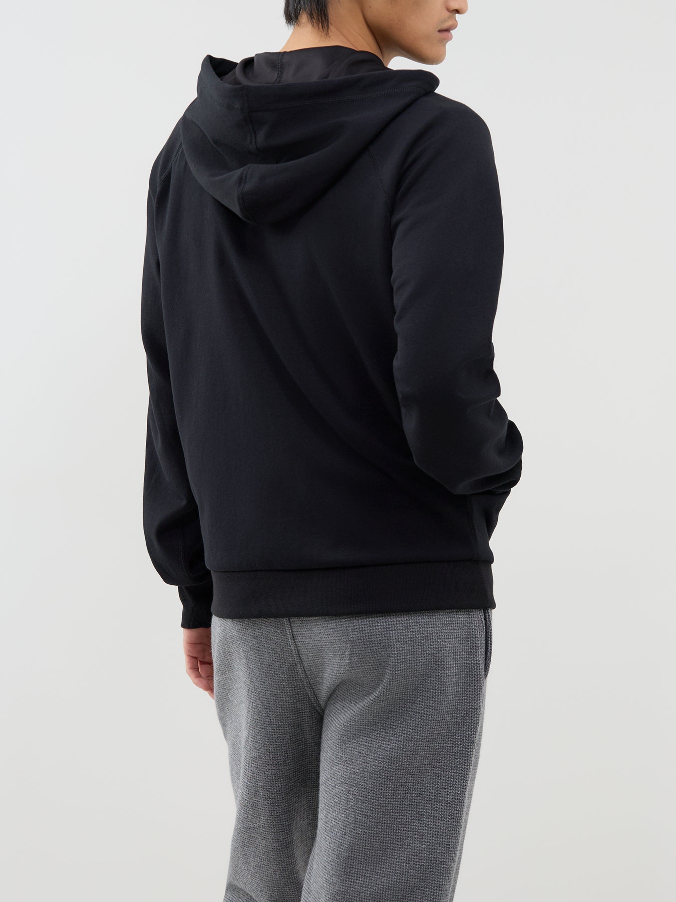 Hayden Zip-Through Loungewear Hoodie - Black