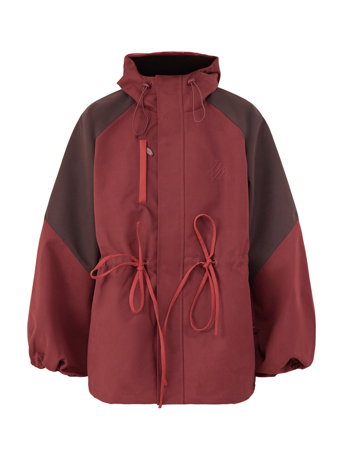 Liu Showerproof Raincoat - Burgundy