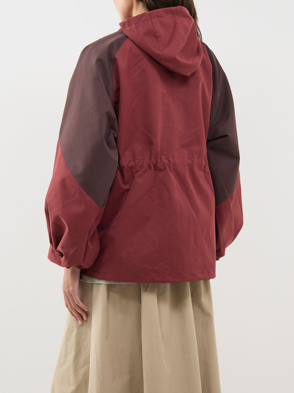 Liu Showerproof Raincoat - Burgundy