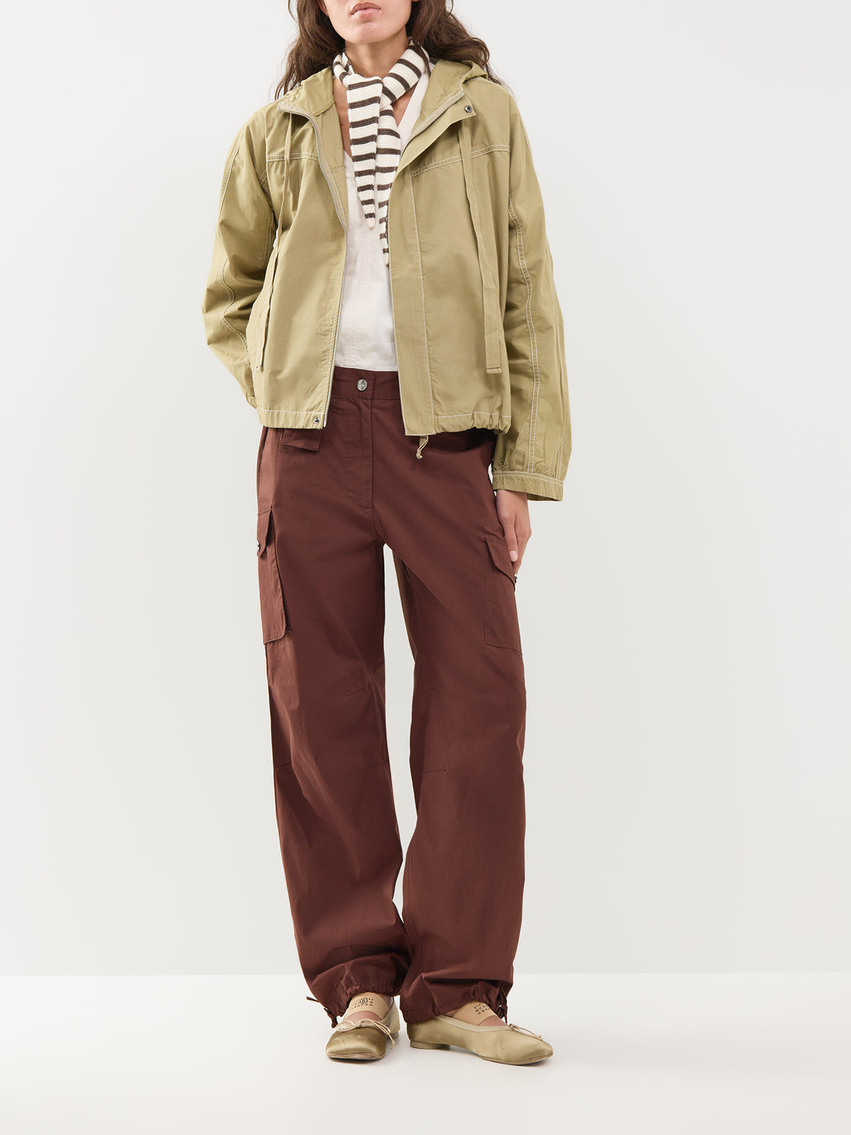 Organic Cotton Blake Hooded Top - Sage