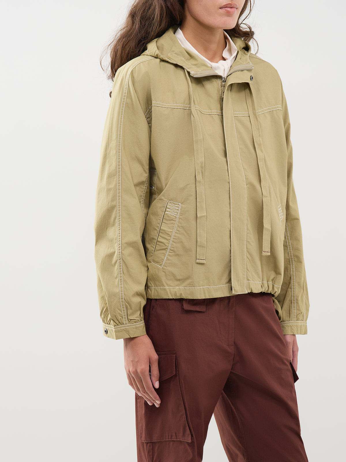 Organic Cotton Blake Hooded Top - Sage