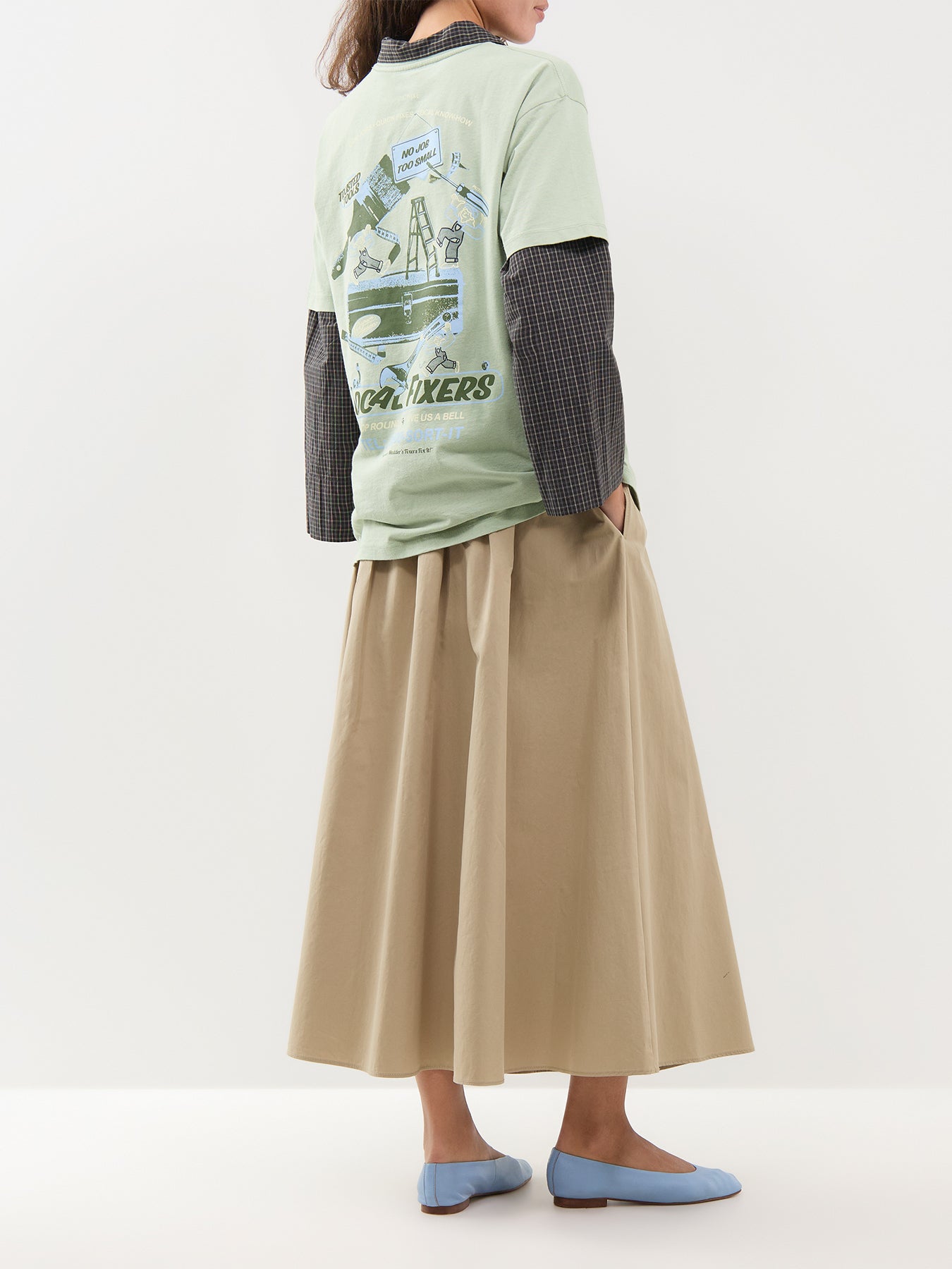 Organic Cotton Local Fixers Graphic T-Shirt - Pine