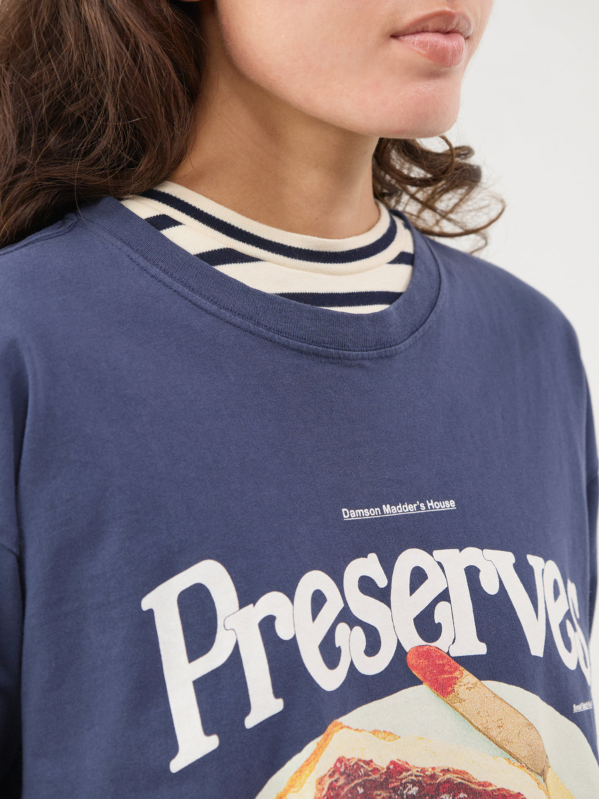 Organic Cotton House Preserves Graphic T-Shirt - Blue