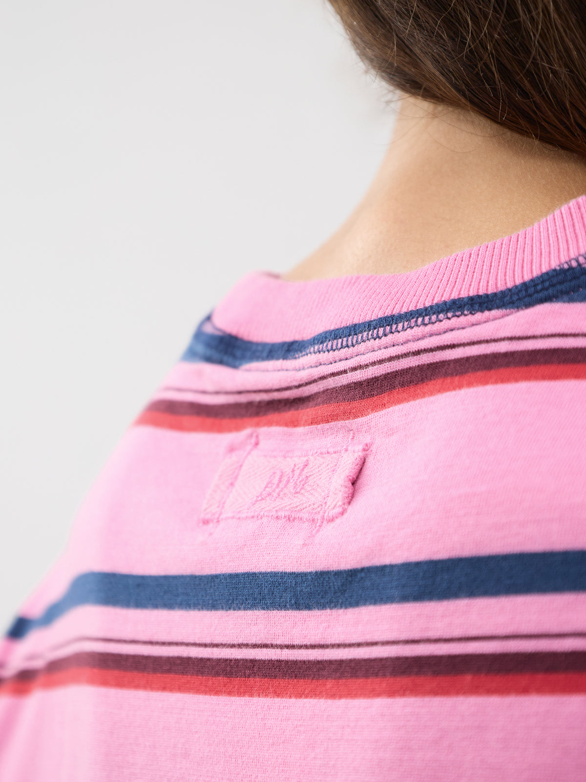 Cotton Samara T-Shirt - Pink Stripe