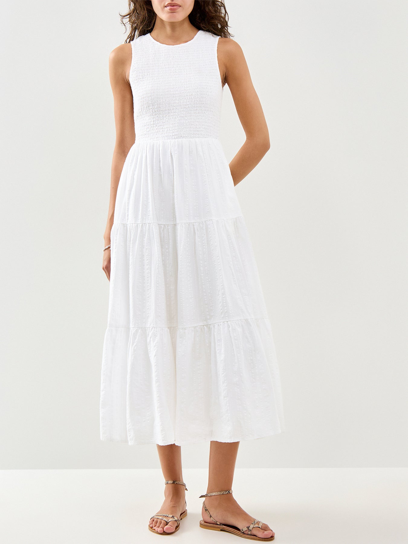 Charlie Midi Dress White