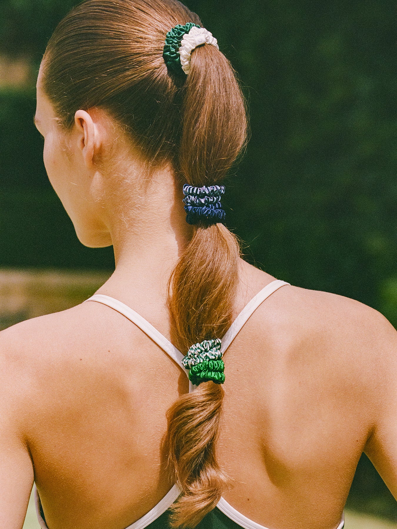 Pure Silk Skinny Scrunchies with Complimentary Pouch