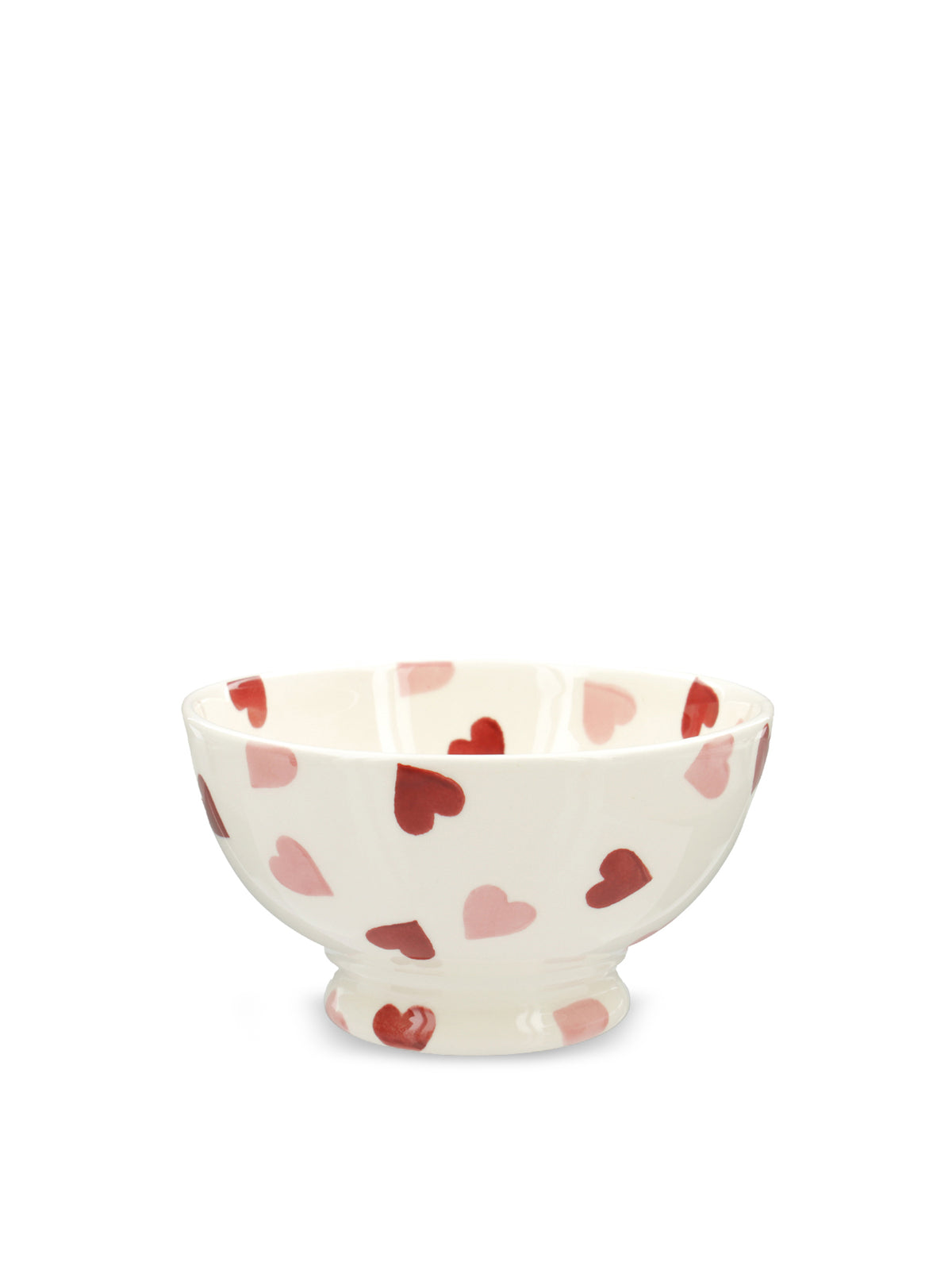 Pink Hearts French Bowl – Pink