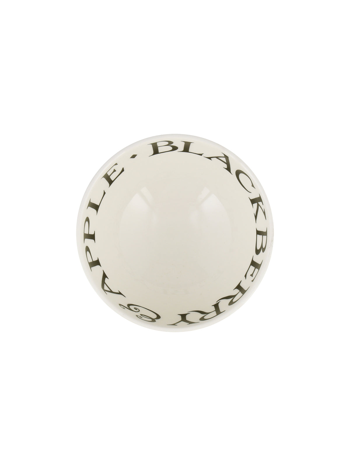 Black Toast French Bowl – White