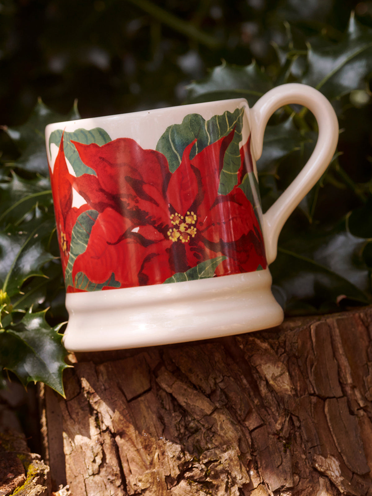 Poinsettia Half Pint Mug