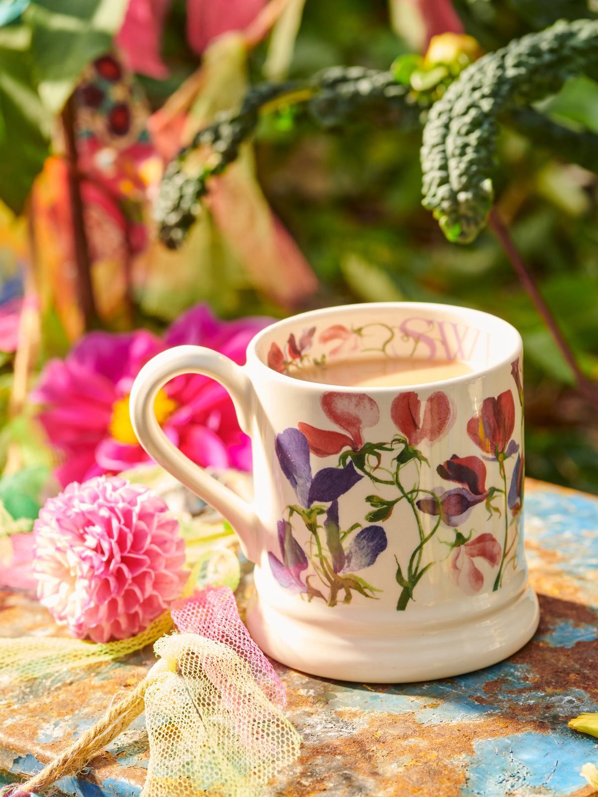 Sweet Pea Half Pint Mug