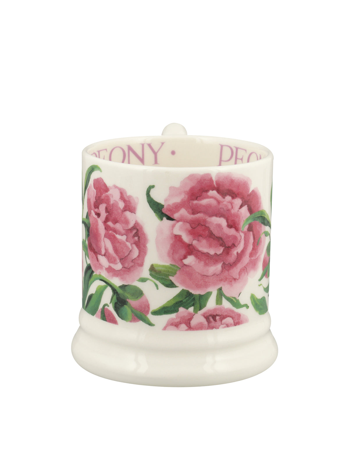 Pink Peony Half Pint Mug