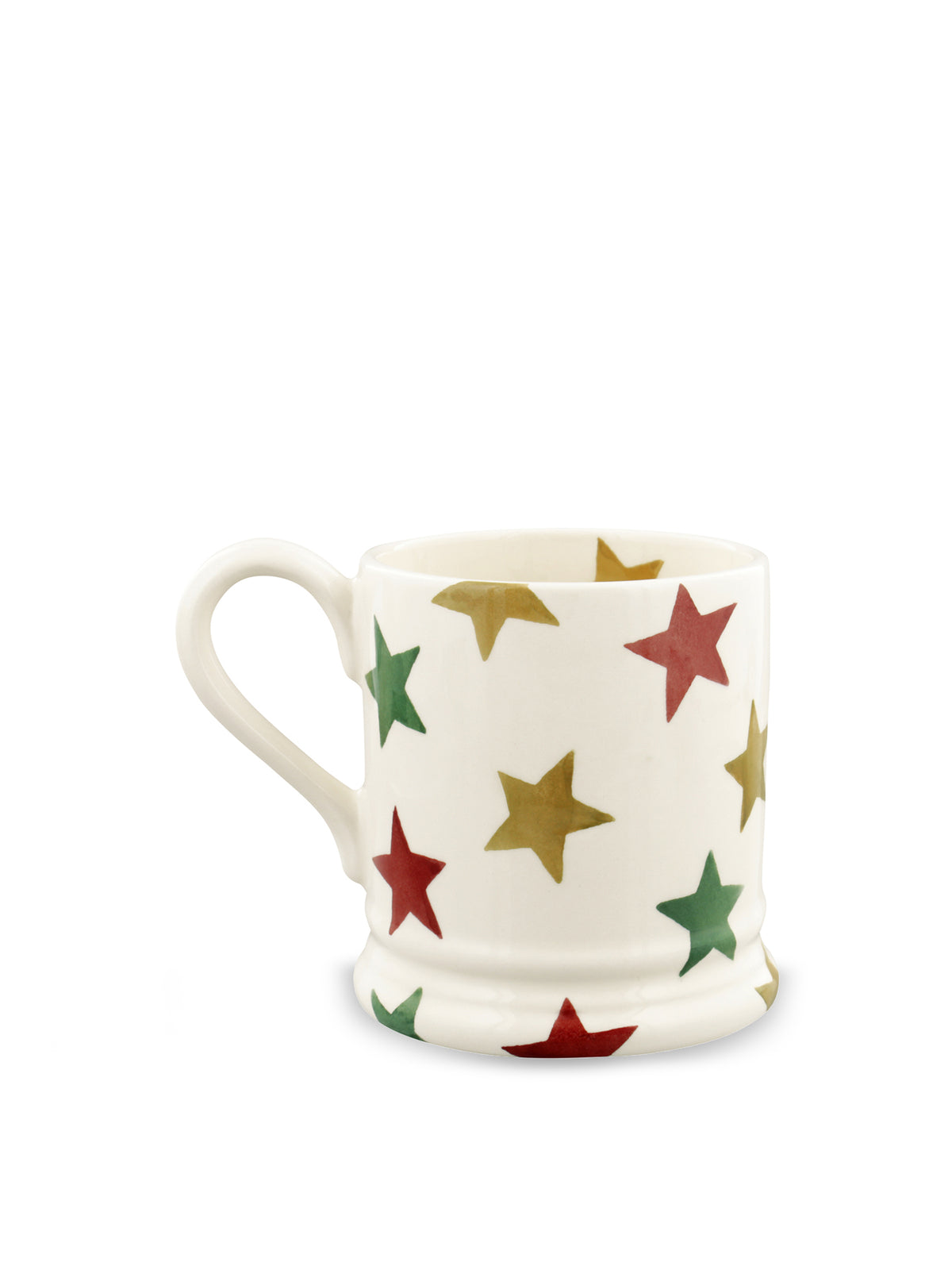 Red Green & Gold Stars Half Pint Mug