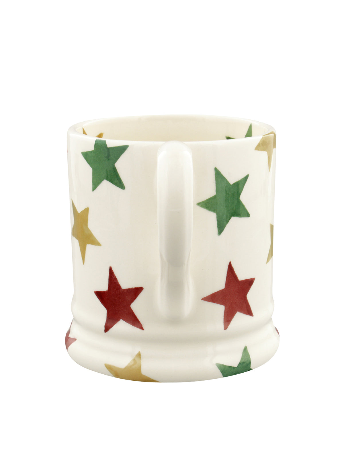 Red Green & Gold Stars Half Pint Mug