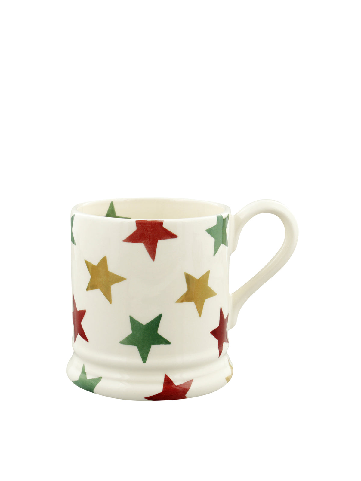 Red Green & Gold Stars Half Pint Mug