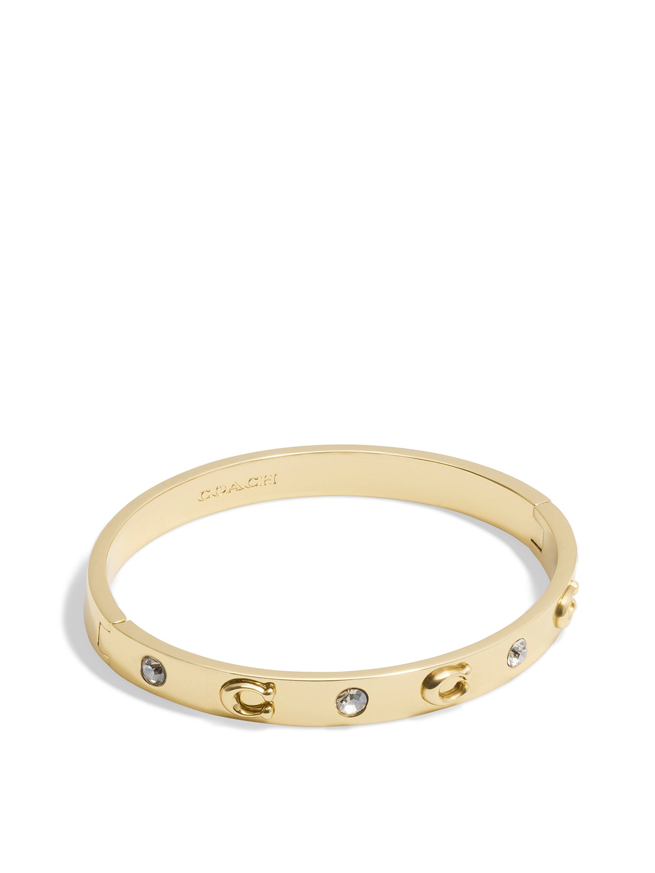 C Hinged Bangle Gold