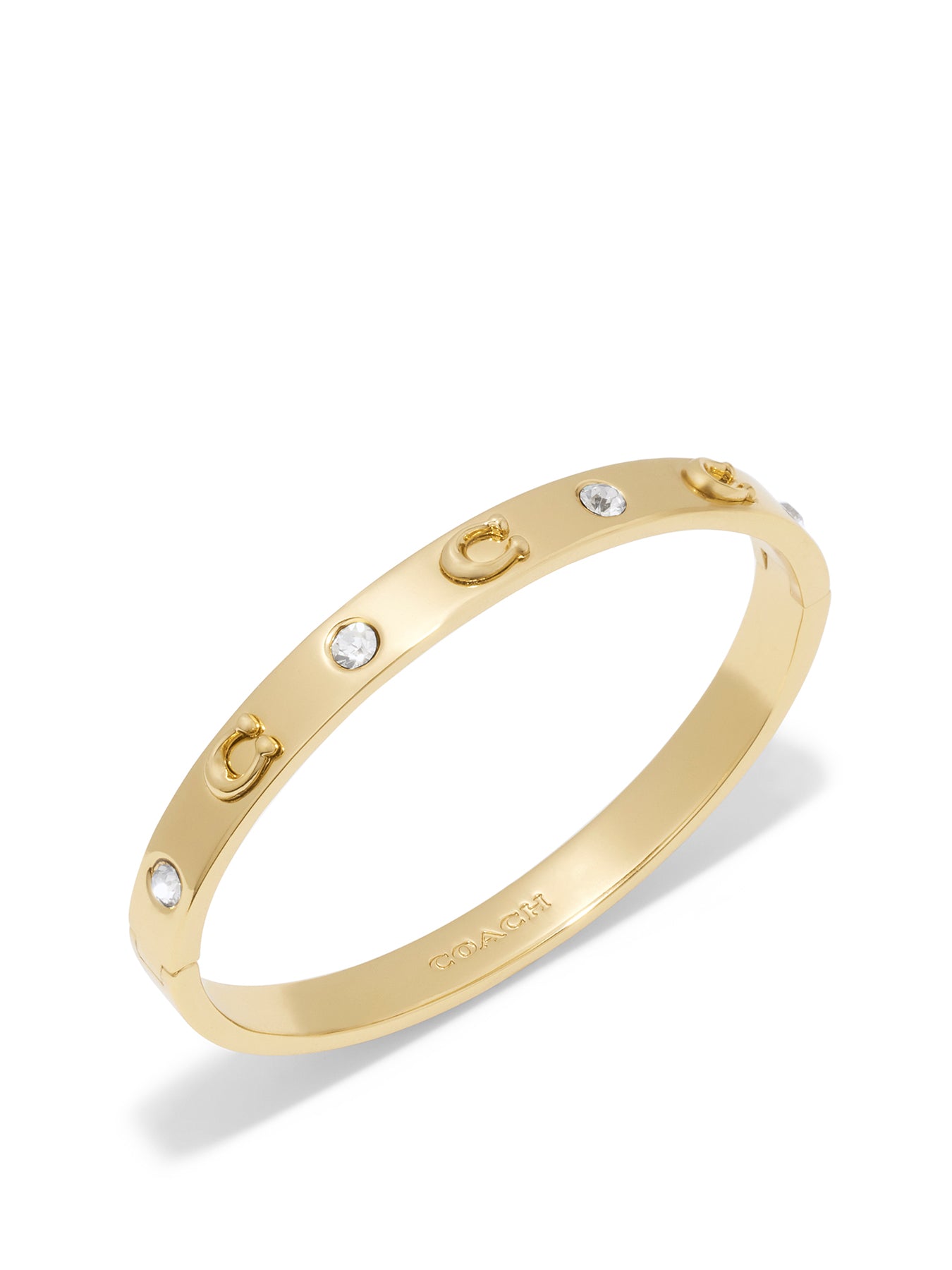 C Hinged Bangle Gold