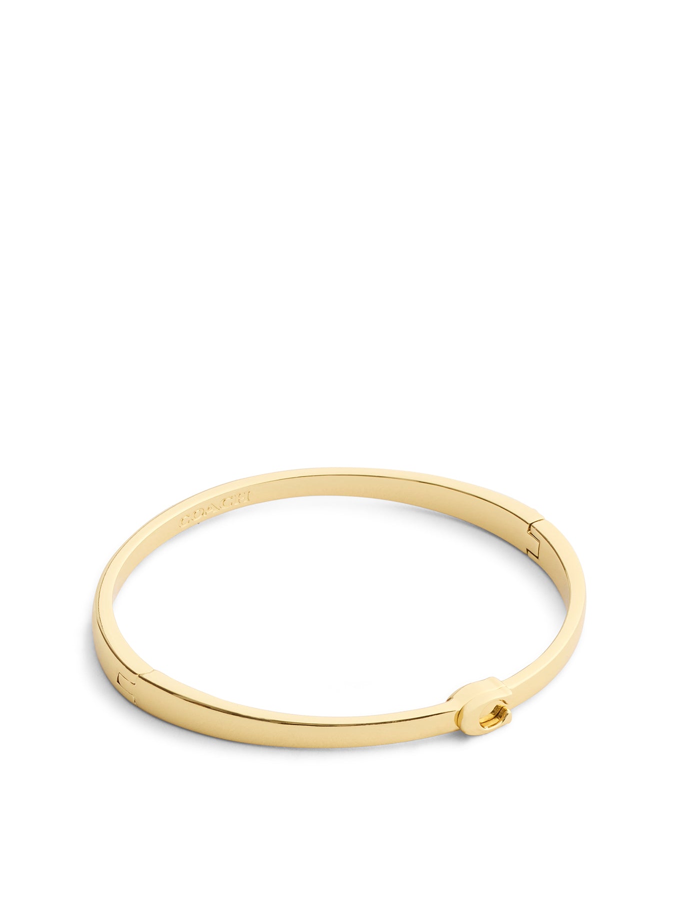 C Hinged Bangle Gold
