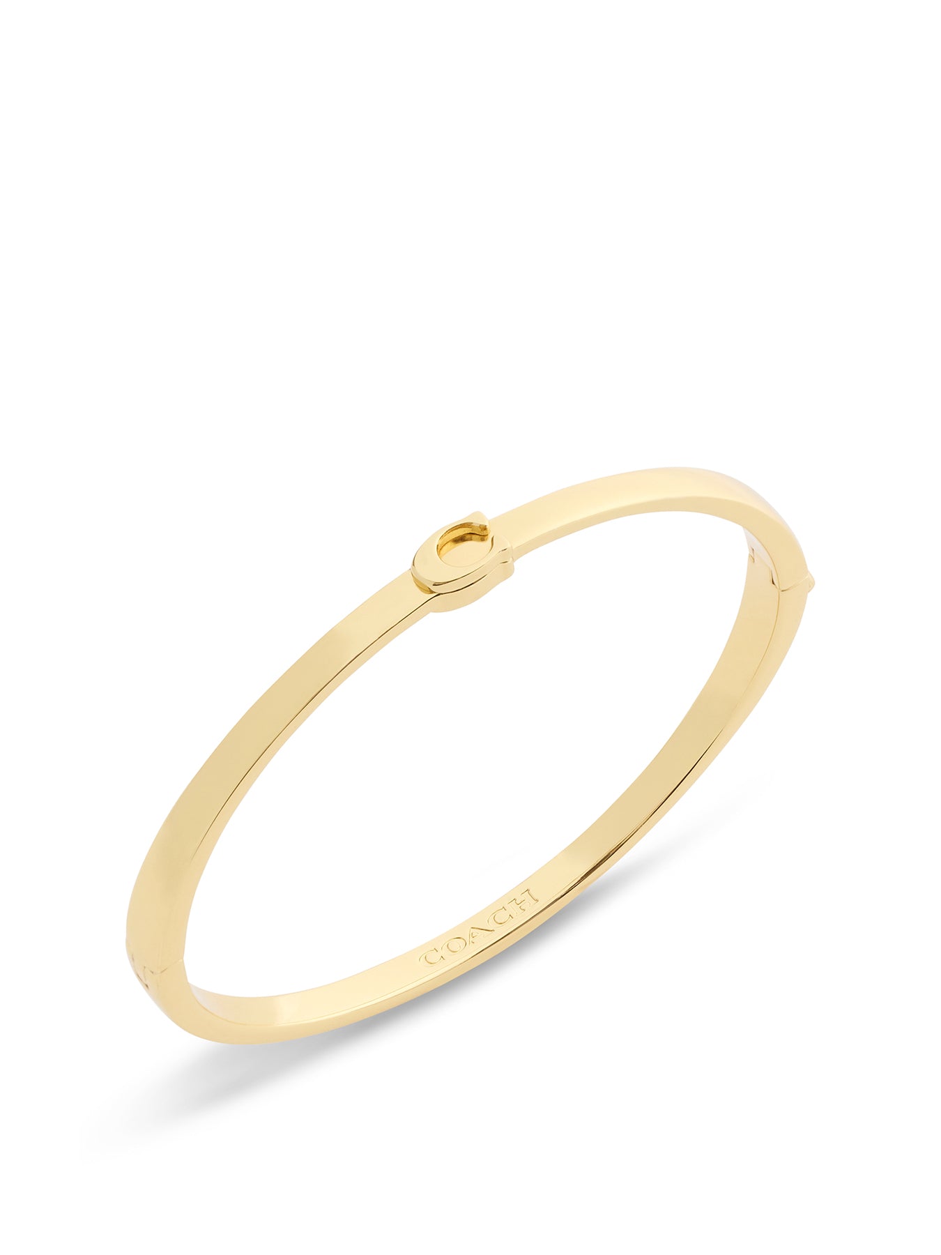 C Hinged Bangle Gold