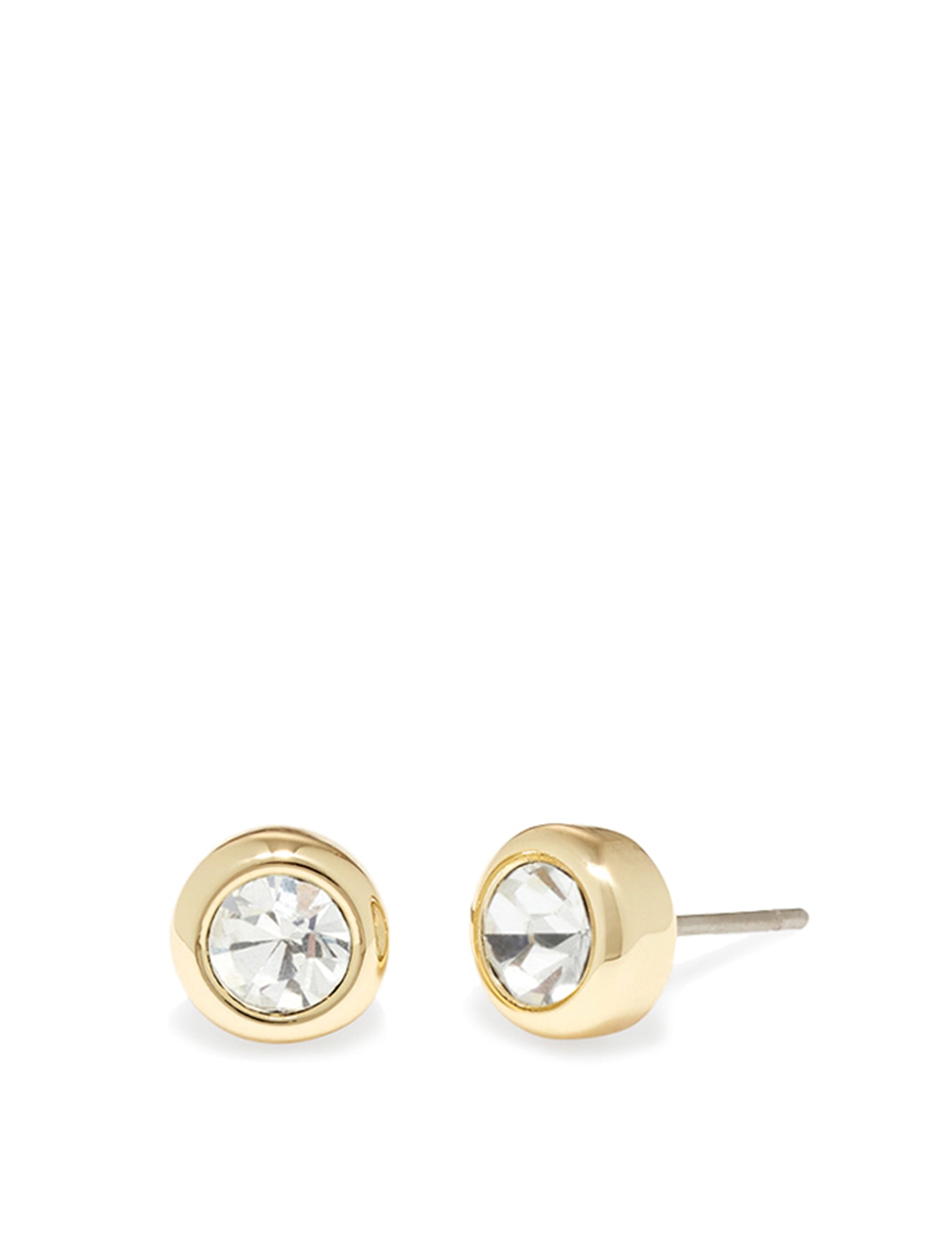 C Stone Necklace & Earrings Gift Set Gold