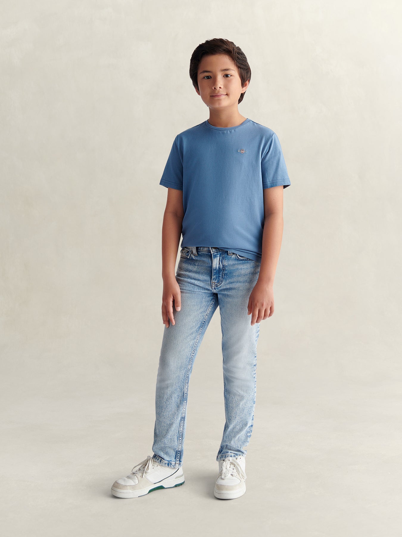 Kids' Shield Short Sleeve T-Shirt Blue