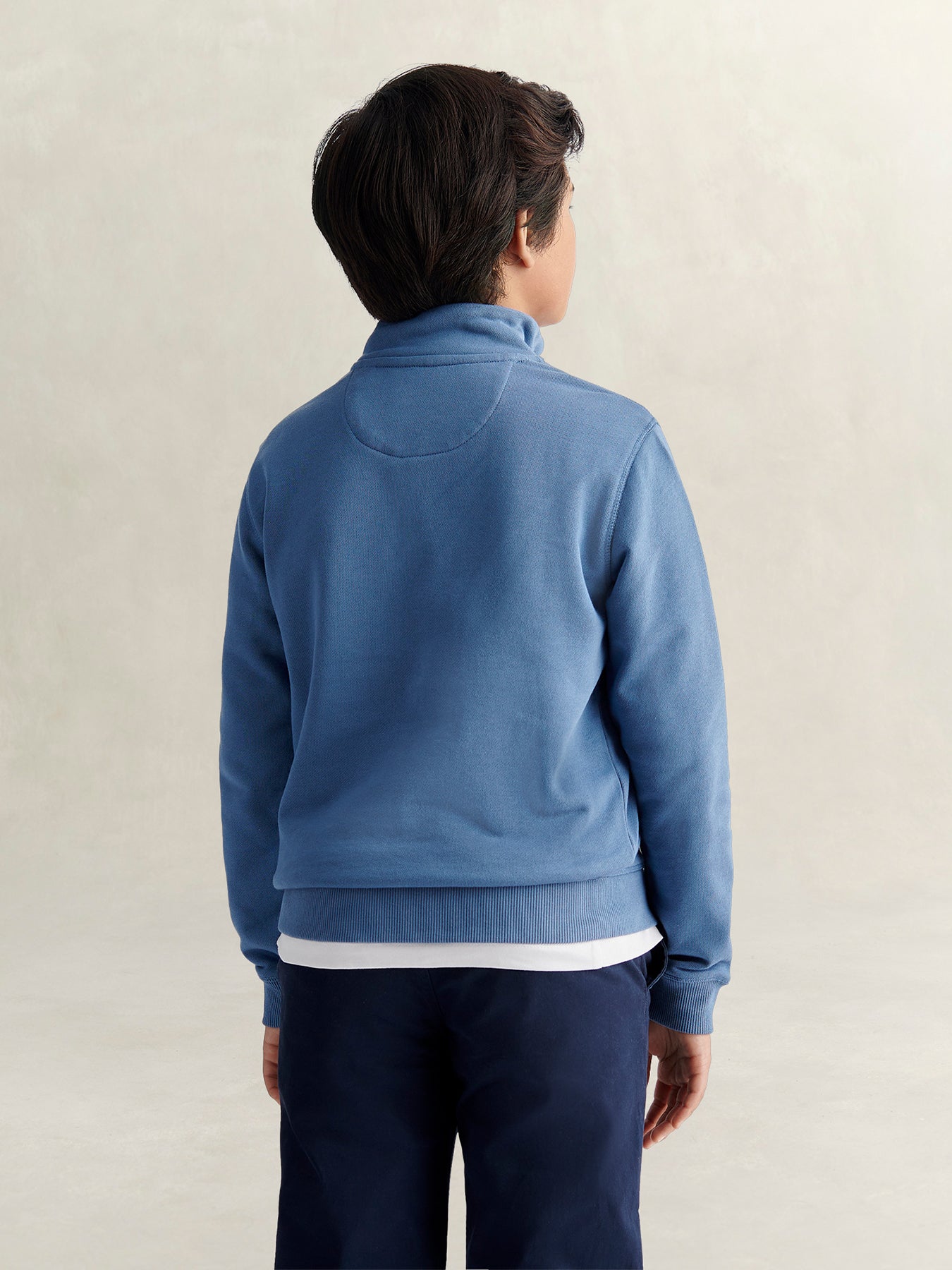 Kids' Shield Half Zip Sweatshirt Blue