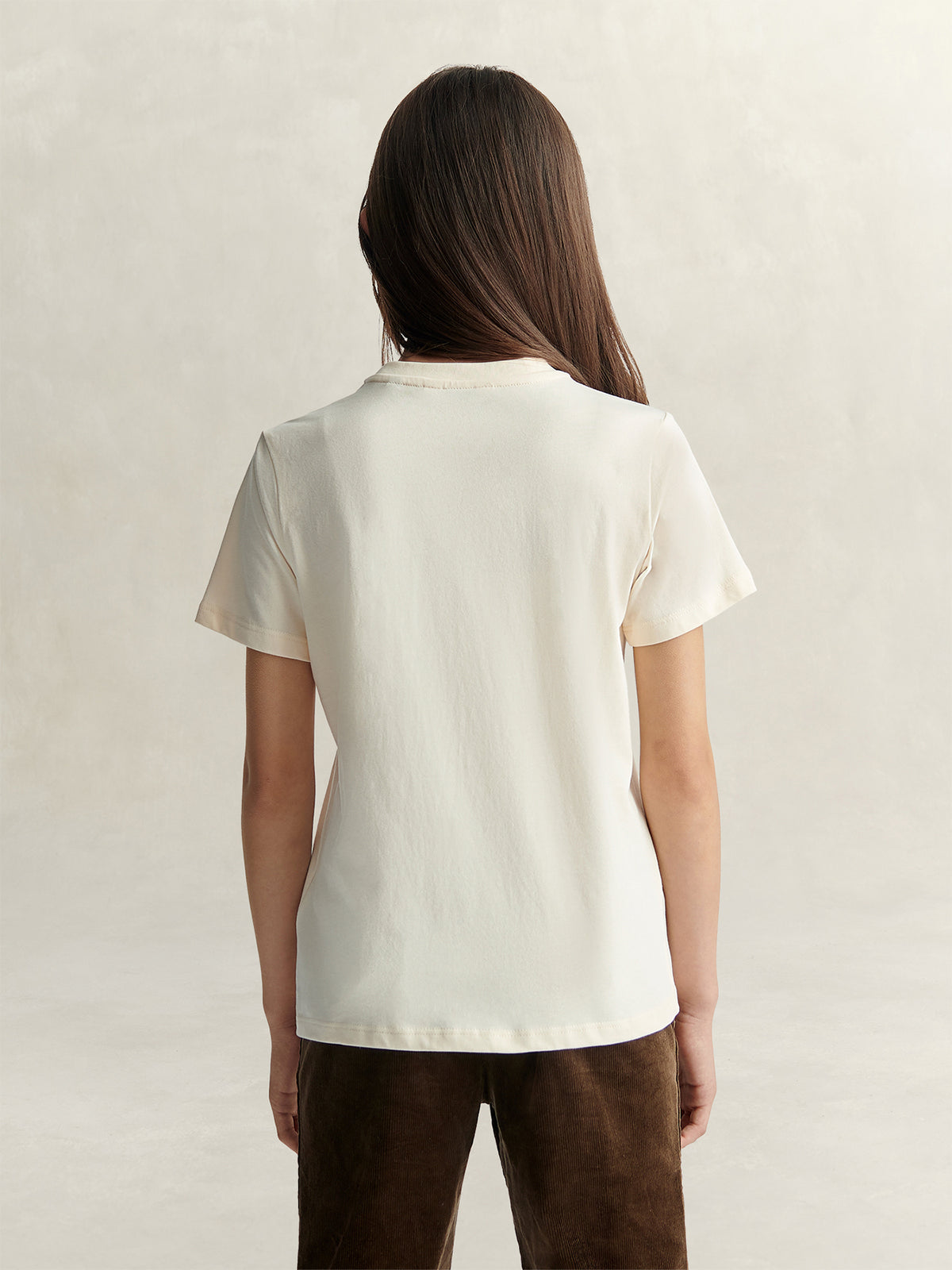 College Cotton Short Sleeve T-Shirt