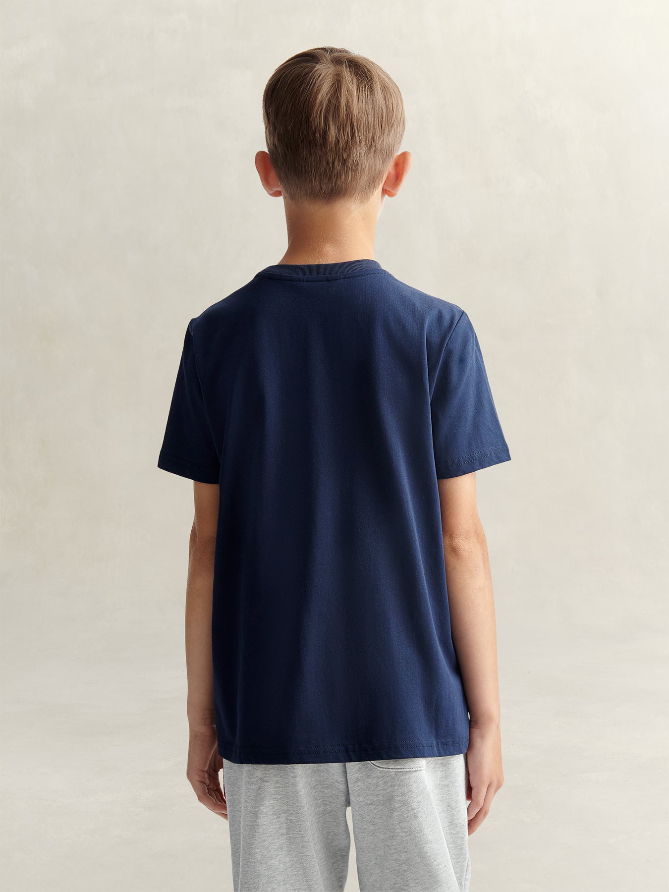 University Town Cotton T-Shirt Navy