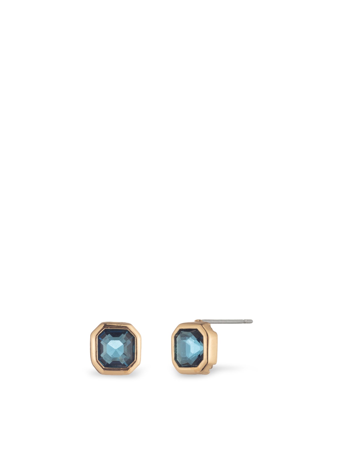 Stone Stud Earrings Blue